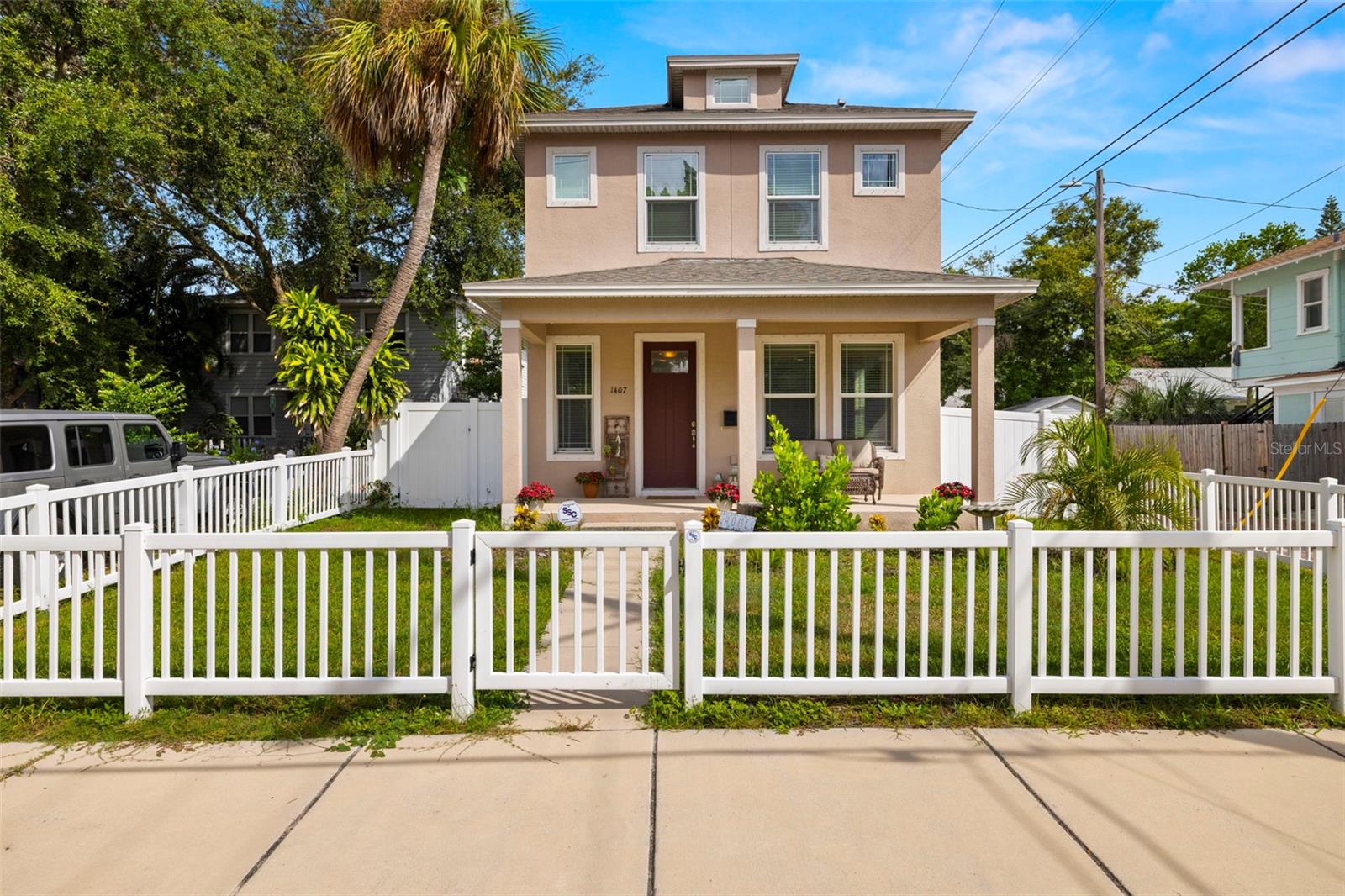 Available Now! Unfurnished, 12 Month Lease & Pet Friendly! This Amazing Single Family Home features 3BR, 2.5 BATH and 1,687 SF of Incredible Living Space plus MULTIPLE Outdoor Living Spaces, a Fenced Backyard & Off-Street Parking. Perfectly nestled in the Historic Uptown Neighborhood and just minutes from everything that makes "The Burg" so special! Head out the front door in any direction & find the areas Hottest Spots, Most Unique Shops, Delectable Dining, Beautiful Lakes and Parks plus Museums, Theaters & Nightlife! Close to Top Rated Beaches, Hospitals, Schools and so much more. This home is Overflowing with Natural Light and offers a Flexible, Wide Open Floor Plan! The First Floor Features High Ceilings, a Gorgeous Kitchen with Island & Breakfast Bar, Abundant Counter & Storage Space plus a Pantry Closet, Formal Dining Room & Great Room. By the Back Entryway, you’ll find a Half Bathroom, a Hall Closet plus a BONUS WALK-IN CLOSET for even more EXTRA STORAGE. Upstairs you will LOVE the Split Bedroom Floor Plan, with 3 Bedrooms, Two Full Baths & Laundry. The Spacious Primary Bedroom Features a Tray Ceiling, TWO Spacious WALK-IN CLOSETS and an EN SUITE BATHROOM. The Primary Bath is a true RETREAT with a Step-In Shower, Double Vanity, loads of Storage & Private Water Closet. Each of the Two Spacious Guest Bedrooms boast Large Closets & Direct Access to the Guest Bathroom. The Guest Bathroom has a Double Vanity & Separate Room with Bathtub/Shower making it simple to share! Entertaining is Easy with Multiple Outdoor Living Spaces to choose from! Coffee on the Spacious Covered Back Porch, Dinner out back on the Huge Open Deck or Hang out on the Cozy Covered Front Porch. The Fully Fenced Backyard features a Storage Shed and a 2-Car Parking Pad with Electronic Gate for plenty of Off-Street Parking & the Front Yard is also Fenced. Just a short Bike or Ride to Crescent Lake, Round Lake, Shopping, Dining, Entertainment and only minutes to Downtown St. Pete, Top Rated BEACHES, Schools, Hospitals & EZ Access to I-275. Built in 2018 by Domain Homes and located in a Non-Evacuation Zone & Flood Zone X, this Solid Home is High & Dry and was not impacted by last year's Hurricanes. Available Now – Unfurnished - 12 Month Lease - Pet Friendly. Call Today to Schedule your Private Tour!