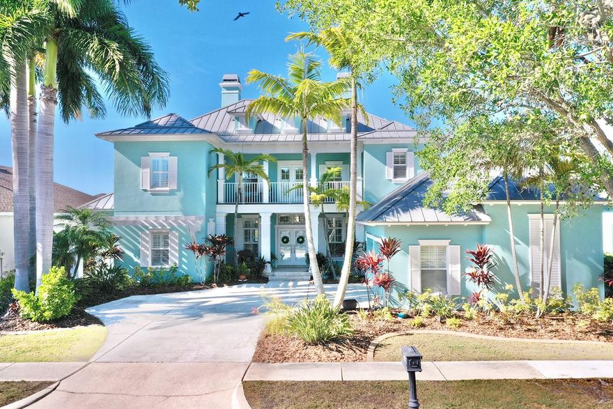Welcome to 615 Islebay Drive, a beautifully updated waterfront pool home in Mirabay, a gated resort-style community. 

This spacious 5 bedroom, 3.5 bathroom home offers bright, open living spaces designed for everyday comfort and entertaining. Located on the main canal in Mirabay with direct, quick access to Tampa Bay - home located on lot with no restrictions on boat size!

Step outside to enjoy true Florida waterfront living: a private saltwater pool, expansive outdoor living space with built-in grille, two granite countertop bars, expansive travertine patio, and peaceful water views — perfect for sunset evenings, relaxing weekends, and hosting friends and family. Enjoy manatees and dolphins in your backyard!

Highlights include:  Updated coastal-style kitchen, beautiful 7.5"wide wood floors, spacious main-floor primary suite with a luxury bathroom retreat, master bedroom with large closets, an expansive upstairs loft with wet bar and balcony access — perfect for hangouts, movie nights, gaming, and more. Generous bedrooms and flexible spaces for an office, gym, or guests. Plantation shutters throughout home. Metal roof for long-term peace of mind.

Mirabay Lifestyle: Enjoy a true resort community with a clubhouse, café, fitness center, pools, tennis & pickleball, trails, community events, and a vibrant waterfront atmosphere.