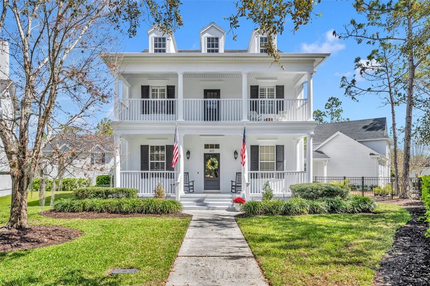 Welcome to Celebration, Florida—a charming Disney-developed community where this exceptional 6+ bedroom, 5.5-bath home sits on an oversized, ultra-private lot with only one neighbor! Boasting a brand-new first-floor owner’s suite, this retreat features double walk-in closets, a two-sided fireplace, a spa-like double shower with dual toilets, and a private porch overlooking the peaceful surroundings. An additional owner’s suite upstairs provides the perfect layout for multi-generational living.

This home has been thoughtfully updated, including a new 1-bedroom garage apartment, ideal for guests or rental income. Enjoy an elegant Florida room off the kitchen, a cozy den, and stunning hardwood floors. Step outside to a double front porch or unwind on the oversized rear deck, where you'll take in breathtaking preserve and water views from the expansive fenced yard.

Located directly on Celebration’s 24-mile trail system, you're just a short walk from downtown Celebration’s shops, restaurants, and schools. Plus, you're minutes from Disney World, airports, and major highways. With a new roof and countless luxurious touches, this home is move-in ready and waiting for you!

Don’t miss your chance to own a slice of magic in one of Florida’s most sought-after communities. Schedule your private showing today!