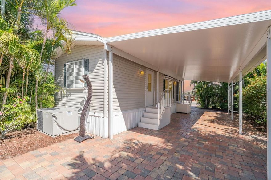 Welcome to Waters Edge Resort, this beautifully maintained 55+ mobile home community situated just east of downtown Punta Gorda, sits on man made fishing lake. Waters Edge is less than 5 minutes from Punta Gorda Airport, as well as 5 minutes to interstate, 8 minutes to downtown, close to everything! This community has activites every month, such as: bocce ball, line dancing, game night, corn hole, various food trucks. 2 bathhouses with private baths, and laundry facilites. Fenced dog park, storage area, with one lot per site, this spot already has a cargo trailer which is included.