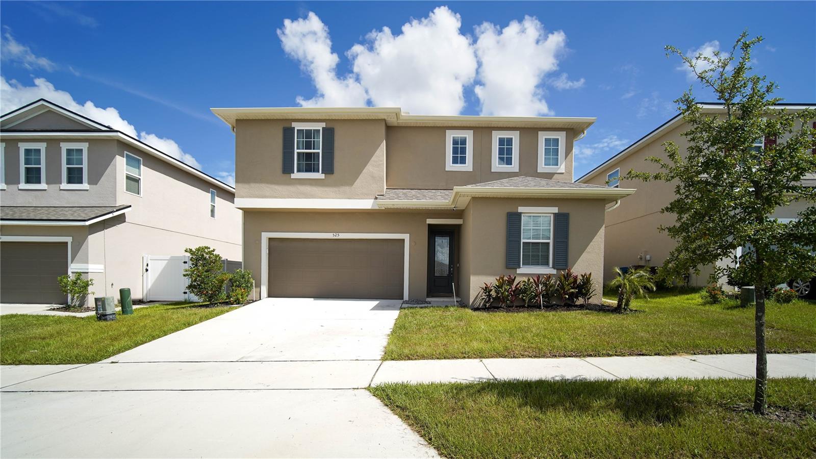 Welcome to this beautiful 2 Story LIKE NEW home in Davenport, FL! Featuring 4 bedrooms, 2.5 baths, plus a versatile bonus/office space, this home is designed with both style and functionality in mind. Step inside to soaring 9’4” ceilings that create a spacious, open feel throughout the first floor. Just off the entry, you’ll find a private bonus/office room and a convenient half bath. Toward the back, the open-concept layout flows seamlessly from the great room to the kitchen island and dining area—perfect for entertaining. The kitchen boasts stainless steel appliances and Smart Home Technology with Simply Safe included. Upstairs, enjoy a spacious loft that’s ideal as a game room, study, or guest retreat. All bedrooms are located on the second floor, with the owner’s suite featuring custom handmade barn doors leading to the bathroom, plus an oversized walk-in closet you’ll love. The large sliding glass doors open to a fully fenced backyard—ideal for privacy and outdoor fun. The community offers a refreshing pool with a LOW HOA and the location can’t be beat, close to shopping, hospitals, 10 minutes from I-4(exit 58), and major theme parks. Schedule your private showing TODAY and see why this home is a must-see!