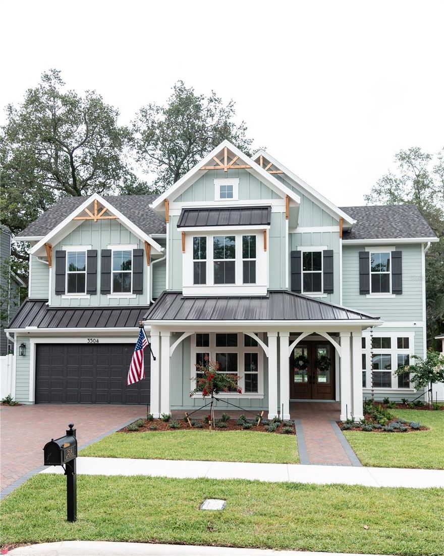 Under Construction. Welcome to the newest build by Reflection Custom Homes scheduled to be completed by May 31, 2024 & located in the A rated Roosevelt, Coleman & Plant school district. This Traditional pool home boasts 5 bedrooms and 5.5 bathrooms plus a study & media room with 4,078 SF of interior living space. The 2 story entry foyer welcomes you into the home and is flanked by the study and downstairs ensuite and leads into the large great room. Accordion style doors open across the length of the great room out to the covered lanai overlooking the pool and oversized backyard with room for a pickleball court. Enjoy entertaining outside with an outdoor kitchen plus a garage door off the lanai offering easy access to the outdoor toys and an additional covered play space. The chef's kitchen features Fisher & Paykel appliances, island seating, custom cabinetry, a walk-in prep pantry, pass through window to outside cabana and an open flow to the great room with a gas fireplace. The second floor has the remaining 4 bedrooms, each have custom baths & generous closets, a media room plus a laundry room. Additional features include: Whole home generator, impact windows, in-wall pest tubes, Elan Smart Home System, smooth drywall, interior 8ft doors, crown molding, 25 Seer Carrier HVAC with Greenspeed Intelligence, Ideal Humidity, and Wi-Fi Programmable Thermostat, Icynene R-21 spray foam insulation, speaker pre-wires, future elevator shaft, & 2-10 Builder Warranty. 2 car garage with toy garage extension. Minutes to Hyde Park, Soho, Downtown, TIA, International Mall, wonderful restaurants, shopping and the Gulf beaches.