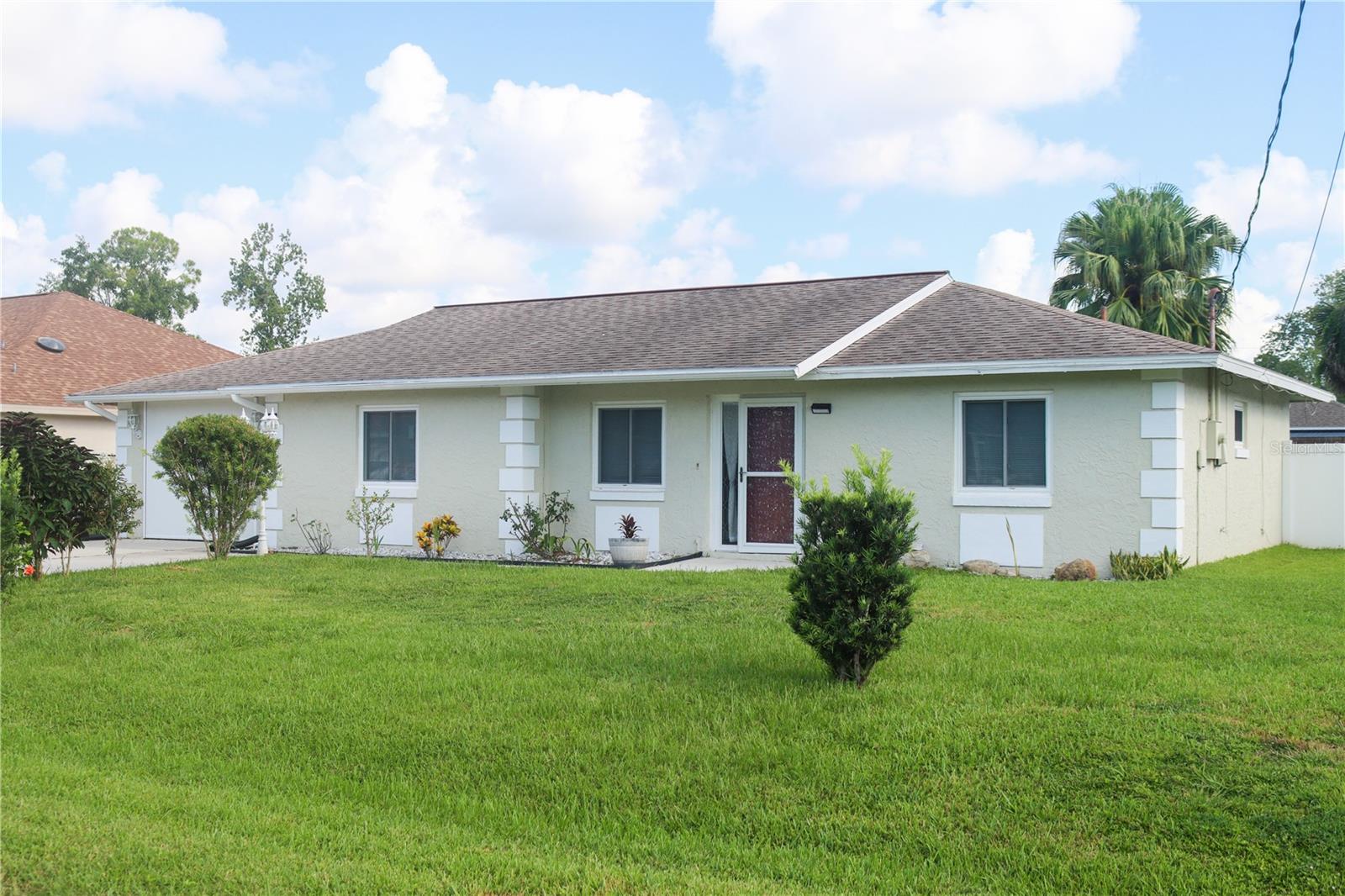 Welcome to this beautifully maintained 3-bedroom, 2-bathroom home offering a thoughtful blend of modern updates and classic Florida charm. Located in the heart of Palm Coast, this single-story property is move-in ready with major improvements already complete.
Inside, you’ll find a bright and open layout with tile flooring throughout, ceiling fans in every room, and plenty of natural light. The kitchen has been tastefully updated with granite countertops, a stylish backsplash, modern tile flooring, and newer stovetop and dishwasher.
The private owner’s suite features a fully renovated bathroom with a spacious walk-in shower, skylight vanity, and contemporary finishes. Two additional bedrooms and a refreshed guest bath provide comfort and flexibility for family, guests, or even a home office.
This home comes with peace of mind thanks to many newer upgrades. It features a newer HVAC system for efficient comfort, a roof that remains in excellent condition and all newer windows designed for improved energy efficiency. The property also includes an upgraded front entry, side door, and a screened garage system, along with a vinyl privacy fence enclosing the backyard. The kitchen enhancements add a modern touch and complete the list of valuable updates.
Outdoor living is at its best with a spacious screened-in lanai complete with ceiling fans and AC vents, overlooking a large backyard with mature landscaping. The garage features a privacy screen that allows shade and airflow, making the space versatile for projects or gatherings, while the wide two-car driveway provides ample parking.
Centrally located near shopping, dining, golf, and just a short drive to Flagler Beach, this property offers the perfect mix of updates, value, and location. Whether you are a first-time buyer, downsizing, or looking for a solid investment, this Palm Coast gem is ready to welcome you home. Please refer to public records to confirm all facts on the property.