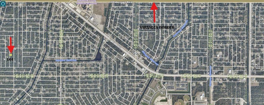 Prime Buildable Lot in Port Charlotte BUT BORDERLINE SARASOTA! 
Located in Charlotte County, just off I-75 on Florida’s Gulf Coast, this .23-acre parcel is a fantastic opportunity for your dream home or investment. Port Charlotte is a vibrant, growing community near the Gulf’s sandy beaches, just south of Sarasota. It’s close to shopping, dining, and outdoor recreation. Zoned for residential use, it can also be purchased with the adjoining lot #20—ideal for even more space and potential. Don’t miss out on this gem!
