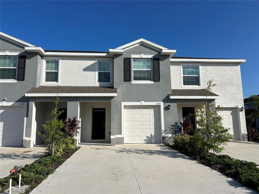 Welcome to the New community of Star Farms in Lakewood Ranch! This stunning 3-bedroom. 2.5-bathroom town home offers a perfect blend of modern elegance and comfortable living. As you step inside, you'll be greeted with an open-concept layout adorn with beautiful granite counter tops and stylish modern finishes that create a warm and inviting atmosphere. The spacious living area features recessed lighting and highlights the contemporary design, making it perfect for every day living and entertaining. The kitchen boasts stainless steel appliances, ample cabinetry, and an island that serves as a focal point gatherings. The serene Master suite includes a private bathroom and a generous closet. The additional bedrooms are perfect for guest. Step outside to the covered patio over looking a lake, where you can enjoy outdoor living at it's best. Attached 1 car garage offers convenience and added storage.  Star Farms is an active community some of the wonderful amenities include a community pool, playground, tennis courts and basketball courts. Don't miss the opportunity to rent this wonderful town house. Schedule your showing today.