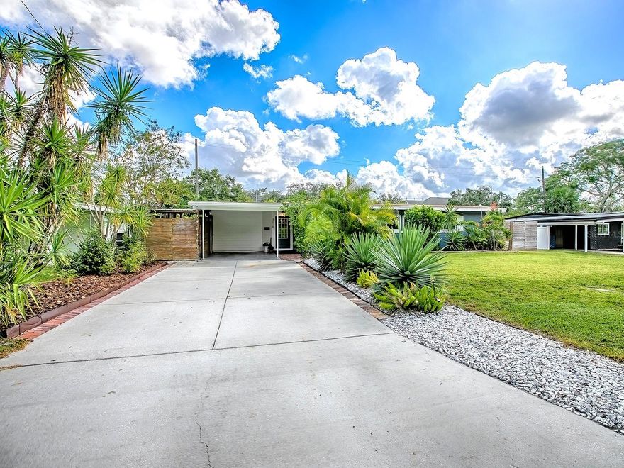 One or more photo(s) has been virtually staged. "MOVE-IN READY", 3-BED, 2-FULL BATHS, SINGLE FAMILY HOME WITH A LARGE PRIVATE YARD, WINTER PARK, FL 32789. This AMAZING LOCATION just off Corrine Drive is walking distance to East End Market and zoned for TOP-RATED Audubon Park (K-8) & Winter Park High (Magnet Program) Schools. The Owners completed a DETAILED HOME ADDITION & UPDATE in 2020 with over $115,000.00 of improvements, including a NEW Roof, NEW Primary Bath, EXPANDED Great Room, NEWLY Enclosed Entry way with mudroom and pantry, along with many mechanical & finishing upgrades. Enter the home through a fully ENCLOSED FOYER which allows easy access to the new MUDROOM, as well as the ENORMOUS GREATROOM, which features an open Family & Dining Room area that includes a Custom Wood Burning Fireplace, Decorative Shiplap Niche, Vaulted Ceiling, and a dual set of French Doors leading to the HUGE Patio & Back yard. The CHEF'S KITCHEN was redesigned to include 42" Wood Upper & Lower SHAKER CABINETS w/Soft Close Drawers, Quartz Countertops, HUGE FARM-STYLE Deep Sink w/Goose Neck Faucet, Custom Tile Backsplash, "LG" Stainless Appliances including a French Style Refrigerator, Flat-Top Range, Microwave, Dishwasher, Built-In Wine Refrigerator, Open-Wood Decorative Shelves & a Mid-Century Modern Bungalow Pendant. The Primary Suite was "RE-IMAGINED" and is the perfect COUPLES RETREAT which includes a Large Bedroom, Vaulted Ceiling, and a HUGE 14' LONG WALK-IN CLOSET w/Customizable Organizers to store all your Clothes & Accessories. The Primary Bathroom includes HIS & HERS Matching Vanities with Quartz Countertops, Recessed Sinks, Dual Mirrors & Hardware. Enjoy the luxury of a custom jetted soaking tub—ideal for unwinding after a long day or for families with young children, complete with a Tile Backsplash. The "WALK-IN SHOWER" features Frameless Glass, Custom Wall & Floor Tile and an OVERHEAD RAIN SHOWER. Finally, the bathroom features oversized 24"x24" Custom Floor Tile to complete the design features. Do you ENJOY OUTDOOR SPACE & like to Entertain? Do you need a SPACIOUS KIDS AREA for them to safely play? If so, you will FALL-IN-LOVE” with the fully fenced & enclosed back yard featuring two HUGE 12'x21' and 15'x27' OPEN PAVER PATIO areas perfect for all your outdoor furniture & equipment. Also enjoy your own PRIVATE TAVERN with an 8'x12' Bar designed with Corrugated Metal Panels, a Bar Top, Shelving & Concrete Floor. The Bar is OPEN FOR YOUR FRIENDS & FAMILY. The Backyard also includes (2) Separate Gate Entrances which will accommodate & secure your Boat, Trucks, Trailers, Work Equipment, etc. In addition, there is an 8'x8' and 5'x8' Storage Rooms. Additional Features: NO HOA, NEW Roof (2025), NEW Interior & Exterior Paint (2025), Tankless Water heater, Carrier HVAC System (2019), Updated Electric Panel (2019), Updated PEX Plumbing (2019), Newer 8"x36" Custom Tile Flooring, Newer Double Paned Windows (2019), NEW Drain field (2024), Block Construction, HUGE Inside Laundry & Storage Room with Custom Storage Organizers, 6" Baseboards, Window Treatments, Ceiling Fans & Lights, Open Carport (13'x21'), Covered Carport perfect for a Golf Cart (8'x17'), Hunter Irrigation System, Gutters & Downspouts, Amazing Updated Landscaping, Decorative Bamboo & much more. Just minutes to Park Avenue, Fine Dining, Leu Gardens, Downtown Orlando, Municipal & OIA Airports, Hwy 436, 408, 418, Turnpike, UCF & the Beaches. Call for more info or to schedule your private showing.