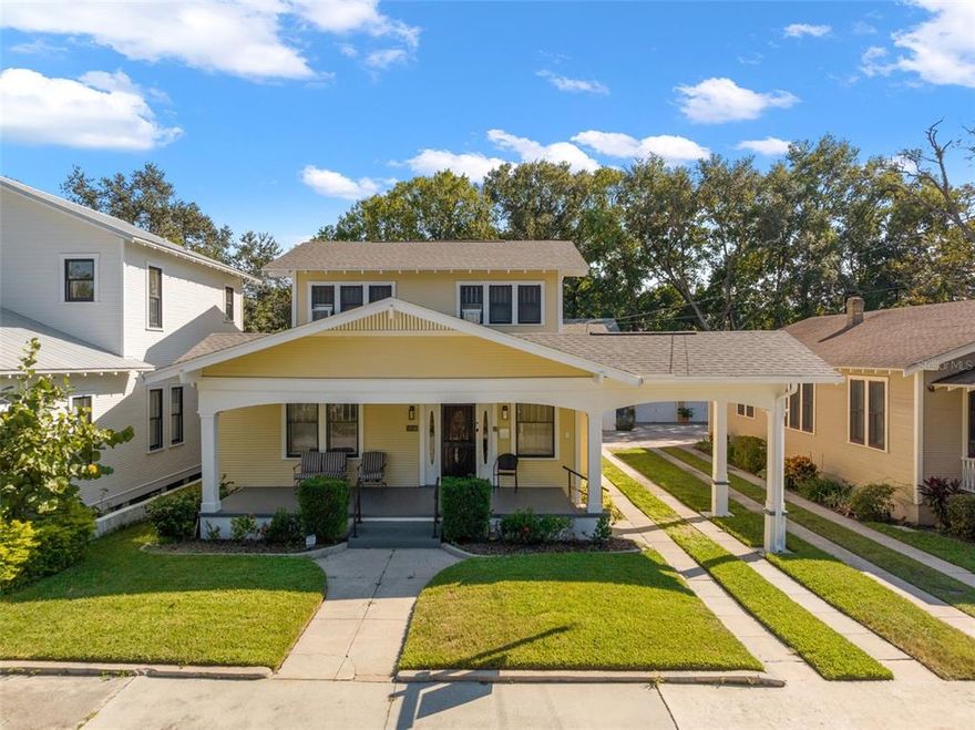 Don't miss your chance to own this HISTORIC GEM in V.M. YBOR!! This contributing structure in the Local Ybor Historic District has been in the same family for almost 100 years! The main home boasts the original historic charm, including high, coved ceilings with custom moldings and decorative ceiling medallions in the front three rooms. Heart pine floors, high beveled top baseboards, two panel doors with glass doorknobs, 4-over-1 double hung wood windows, beautiful window and door trim, and the original solid wood front door with side-lights and transom windows - ALL WITH GORGEOUS BEVELED GLASS - make this property a ONE OF A KIND!!! Recent main structure updates: new roof, tented for termites, and exterior restored and painted. The upstairs 3/1 apt. (approx. 926 sq. ft. heated) in the main home provides bonus flex-space that could possibly be used as a short-term rental (this is not considered a legal, non-conforming rental by zoning). The garage apartment at the rear of the property is a 1/1 with 484 sq. ft. heated, and has been established as A LEGAL NON-CONFORMING STRUCTURE BY ZONING. This property would be ideal for an owner occupant in the main house with rental income from the garage apartment to help pay your mortgage. THE MAIN HOUSE HAS KNOB-N-TUBE WIRING, AND THE PROPERTY IS BEING SOLD AS-IS. 
 Just minutes from everything Tampa has to offer, including Historic Ybor City, downtown Tampa, Tampa Riverwalk, the Straz Center for the Performing Arts, Julian B. Lane Riverfront Park, Channelside, and so much more!!