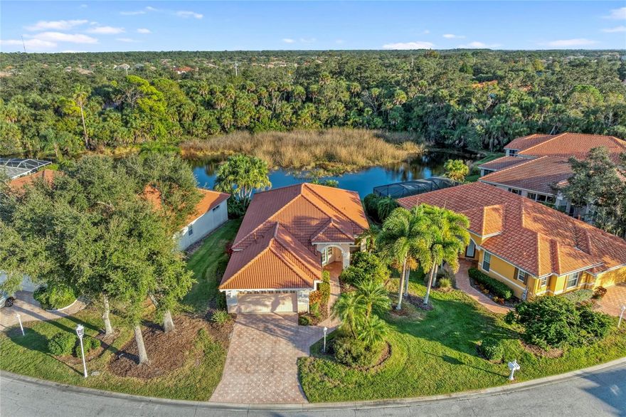 One or more photo(s) has been virtually staged. Welcome to this exceptional 3-bedroom, 2-bathroom residence in the highly sought-after community of Turtle Rock. Situated on one of the neighborhood’s most private and picturesque lots, this home offers a serene water and preserve view that creates a truly tranquil setting.

Enjoy daily visits from local wildlife right from your backyard, along with gorgeous Southwestern exposure that fills the lanai with warm afternoon light and stunning sunset skies. Whether you’re sipping your morning coffee, relaxing after a long day, or entertaining guests, the outdoor space provides the perfect backdrop.

This home also offers exceptional peace of mind with a new roof installed in 2023, a newer AC system, and having been fully replumbed, ensuring comfort, efficiency, and long-term reliability.

Inside, you’ll find a functional layout, spacious living areas, and an inviting atmosphere ideal for both full-time living and seasonal enjoyment.

Outdoor enthusiasts will love the home’s close proximity to the Legacy Trail, one of Sarasota’s premier recreational amenities—a scenic, paved trail stretching miles through natural preserves and parks. Perfect for biking, walking, running, or simply enjoying the outdoors, the Legacy Trail offers a safe and beautiful environment for all ages and activity levels.

Living in Savannah at Turtle Rock adds even more convenience, with grounds maintenance included in the HOA fee, allowing you to enjoy a low-maintenance lifestyle while the community stays beautifully manicured. Residents also enjoy outstanding amenities, gated security, and close proximity to top-rated schools, dining, shopping, and the world-famous beaches of Sarasota.

Don’t miss the opportunity to own this peaceful retreat in one of Sarasota’s premier communities.