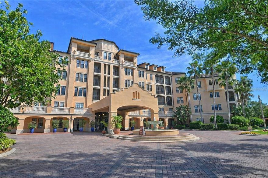 2-bedroom, 2 bath Mirasol condo located on the fourth floor in the MAIN BUILDING. If you're looking to live just minutes from the Town Center of Celebration where you will find restaurants, shopping, town events, and more, this is the condo for you! Corner unit BOCA II floor plan which features an office nook and built in desk. Features include granite counter tops, 42" cabinets and stainless-steel appliances in the kitchen. Enjoy the screened in private terrace area, which overlooks the fountain and courtyard. Enjoy the convenience of an ELEVATOR building and other amenities which include community pool for Mirasol residence only, fitness room, a business center and cafe on the ground floor and a convenient spa located in the building. Live the Celebration Lifestyle! (MORE PHOTOS COMING SOON)