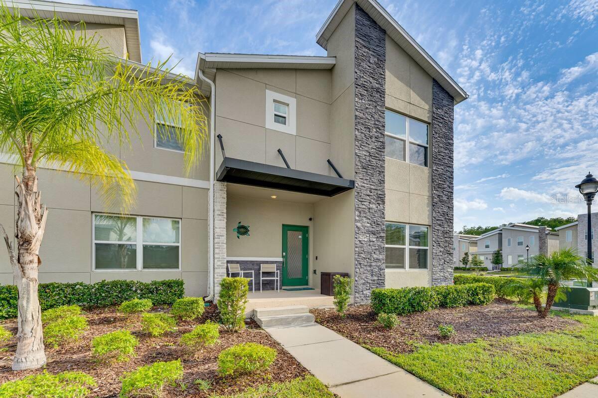 Welcome to this beautifully upgraded end-unit townhouse in the highly desirable Storey Lake community. Built in 2021, this spacious 5-bedroom, 4-bath home offers 2,168 sq ft of thoughtfully designed living space and the flexibility for personal use or short-term rental income.
Enjoy an open-concept layout with a modern kitchen featuring sleek cabinetry, stone countertops, and stainless steel appliances. The end-unit location provides added privacy, natural light, and only one shared wall.
Step outside to your private screened-in lanai with a plunge pool—perfect for relaxing after a day at the nearby theme parks. Storey Lake offers resort-style amenities including pools, clubhouse, fitness center, and a water park, all within minutes of Disney, shopping, and dining.
Whether you're looking for a vacation rental or second home this move-in-ready home is a rare find.