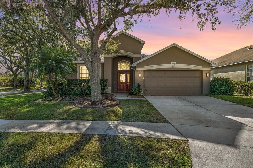 Welcome home to this inviting 3-bedroom, 2-bathroom pool home in the sought-after Richmond Place community of New Tampa, where a flexible split-floorplan and gorgeous pond views create an everyday retreat. The layout features a true office/flex space in ADDITION to the three bedrooms, giving you the perfect spot for a dedicated work-from-home setup, playroom, gym, or hobby room without sacrificing bedroom space. Inside, the main living areas feel open and welcoming, with natural light drawing your eye out to the screened-in patio and sparkling pool, where you can unwind, entertain, or dine al fresco while soaking in tranquil water views that make the backyard feel like a private oasis. The split-bedroom design provides privacy, with the primary suite thoughtfully separated from the secondary bedrooms, making the home comfortable for guests, families, or multigenerational living. Beyond the home itself, the location is a huge highlight with easy access to major roads, shopping, restaurants, and everyday conveniences, you are close to everything while still feeling residential and peaceful. Richmond Place adds to the lifestyle with a community park, tennis courts, and a community pool, giving you built-in recreation right in the neighborhood, perfect for staying active, meeting neighbors, and enjoying the Florida sunshine without ever having to leave the community. With its blend of flexible living spaces, beautiful outdoor setting, and amenity-rich, centrally located neighborhood, this home is designed to appeal to buyers looking for both comfort and an exciting Tampa lifestyle.