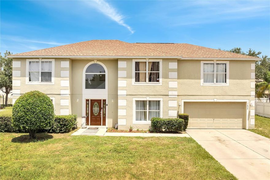 Seller Motivated!!! offering $5,000  —can be use toward rate buydown or closing costs!
 This fully remodeled 5-bedroom, 2.5-bath home offers over 3,000 sqft of luxury living on a 0.39-acre lot with no rear neighbors. Features include 24” x 48” porcelain tile, wood flooring, Calacatta quartz countertops in kitchen and bathrooms, stainless steel appliances, freshly tiled showers, updated fixtures, and new interior paint. Roof replaced in 2021. 
Buyer may continue renting to the current tenant if purchasing as an investment. Occupant  currently paying $2,800/month. Lease ends at closing unless otherwise agreed. "A property ideally located between an established community and shopping centers- perfect for enjoying The Villages lifestyle, with all conveniences within easy reach"
Schedule your private tour today!