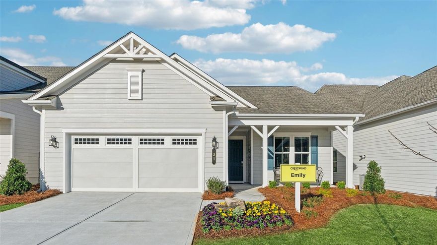 Pre-Construction. To be built. Discover Reserve at Victoria, a vibrant new home community in DeLand, Florida, just 10 minutes from downtown DeLand and Stetson University. This prime location offers easy access to Daytona Beach, New Smyrna Beach, and Orlando, plus a wealth of dining, shopping, and entertainment options nearby. Designed for an active lifestyle, the community features a resort-style pool, a modern fitness center, a welcoming clubhouse for social events, three pickleball courts, and a playground for families. Nature lovers will appreciate the nearby trails, preserves, parks, lakes, and natural springs, perfect for outdoor activities year-round. With energy-efficient, low-maintenance homes and a friendly neighborhood environment, Reserve at Victoria appeals to a wide range of buyers seeking quality living and convenience in Central Florida. Embrace the perfect blend of comfort, amenities, and location—find your new home at Reserve at Victoria today! The Emily is a thoughtfully designed kitchen-front layout anchors this open-concept floorplan, creating a seamless flow between the Kitchen, Great Room, and dining spaces. Expansive windows bathe the home in natural light, enhancing the bright, airy ambiance that defines the Emily. The Owner’s Suite is a true retreat tucked privately off the Great Room and featuring dual vanities and an optional four-foot rear extension that expands both the Suite and the Lanai for added comfort and outdoor enjoyment. Personalization options make it easy to design a home that fits your lifestyle. Choose from versatile configurations such as a second-floor Bonus Room, a cozy Snore Room adjoining the Owner’s Suite in place of Bedroom 2, or a Fitness/Study or Bedroom 3 in lieu of the Flex Room. For added convenience, an extended Garage provides even more storage space. With three distinctive exterior designs to choose from, the Emily offers timeless curb appeal and tailored style. Schedule your tour and contact a Reserve at Victoria New Home Guide.