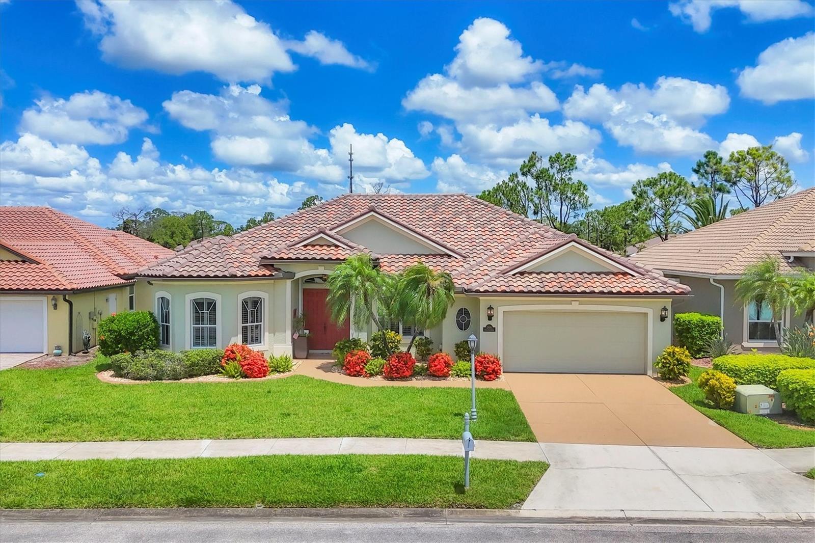 Welcome to Sunbird Haven–** A Bright & Beautiful Retreat in Bobcat Trail **Tucked inside the sought-after gated community of Bobcat Trail, this pristine 2,138 sq ft home offers the perfect blend of peace-of-mind updates, relaxed Florida style, and convenient location. Just minutes from I-75, you’ll enjoy easy access to Coco Plum shopping, trendy Wellen Park, the Atlanta Braves Spring Training stadium, and a collection of premier golf courses, parks, trails, and some of the Gulf Coast’s most beautiful beaches—all within a short drive .Step inside and feel the fresh, coastal energy of a home that’s been meticulously upgraded from top to bottom NEW TILE ROOF and gutters (2025) NEW LANAI CAGE, Updated landscaping , curbing, lighting and irrigation upgrades , NEWER A/C (2019) TANKLESS RINNAI GAS WATER HEATER (2019), Kitchen RO system, FULL HURRICANE PROTECTION, including motorized roll-down shutters at the front entry and lanai Fresh interior paint, NEW GRANITE COUNTERTOPS in kitchen and baths CLASSIC PLANTATION SHUTTERS, new lighting fixtures and fans UPDATED KITCHEN APPLIANCES, including a gas range, all beautifully complementing the maple wood cabinetry! The list goes on and is available for review!! The OPEN-CONCEPT floor plan features tile flooring throughout, Crown Molding, high ceilings, and a show-stopping coffered tray ceiling in the great room that adds architectural interest and elegance. There is a sun filled dining area at the front of the home as well as off the spacious kitchen overlooking the back yard .The kitchen features beautiful wood cabinetry, well designed workspace, and a raised counter on the great room side perfect for entertaining. The Split bedroom floor plan offers flexibility and privacy, with 2 bedrooms and a shared bath ) one guest room showcasing a versatile coastal-style Murphy bed could easily double as a home office or den) The primary suite is a private retreat with two custom walk-in closets, an ensuite bath with dual vanities, a garden tub, and convenient access to the laundry room. Step outside to your expansive screened lanai—where you can enjoy your morning coffee, weekend entertaining, or peaceful evenings under the stars. The spacious backyard has plenty of room to build the pool of your dreams, add a garden, or let your imagination or pups run wild ! A Hot Spring Luxury Spa is also available under separate contract, offering the ultimate way to unwind on a cool winter night. This home feels fresh, airy, and incredibly well cared for—ideal for buyers seeking that "New Home Energy" in an established community. Come discover the casual elegance and easy living of Sunbird Haven, and make it your own slice of paradise. She is move-in ready and just waiting to welcome you home!! Bobcat Trail offers an array of resort style amenities including heated community pool, PICKLEBALL and TENNIS courts, a Community Center with Fitness area, library and area for social gatherings! LOW LOW HOA FEE (124.00 a year and CDD of $2047.73 a YEAR reflected in the annual taxes)
