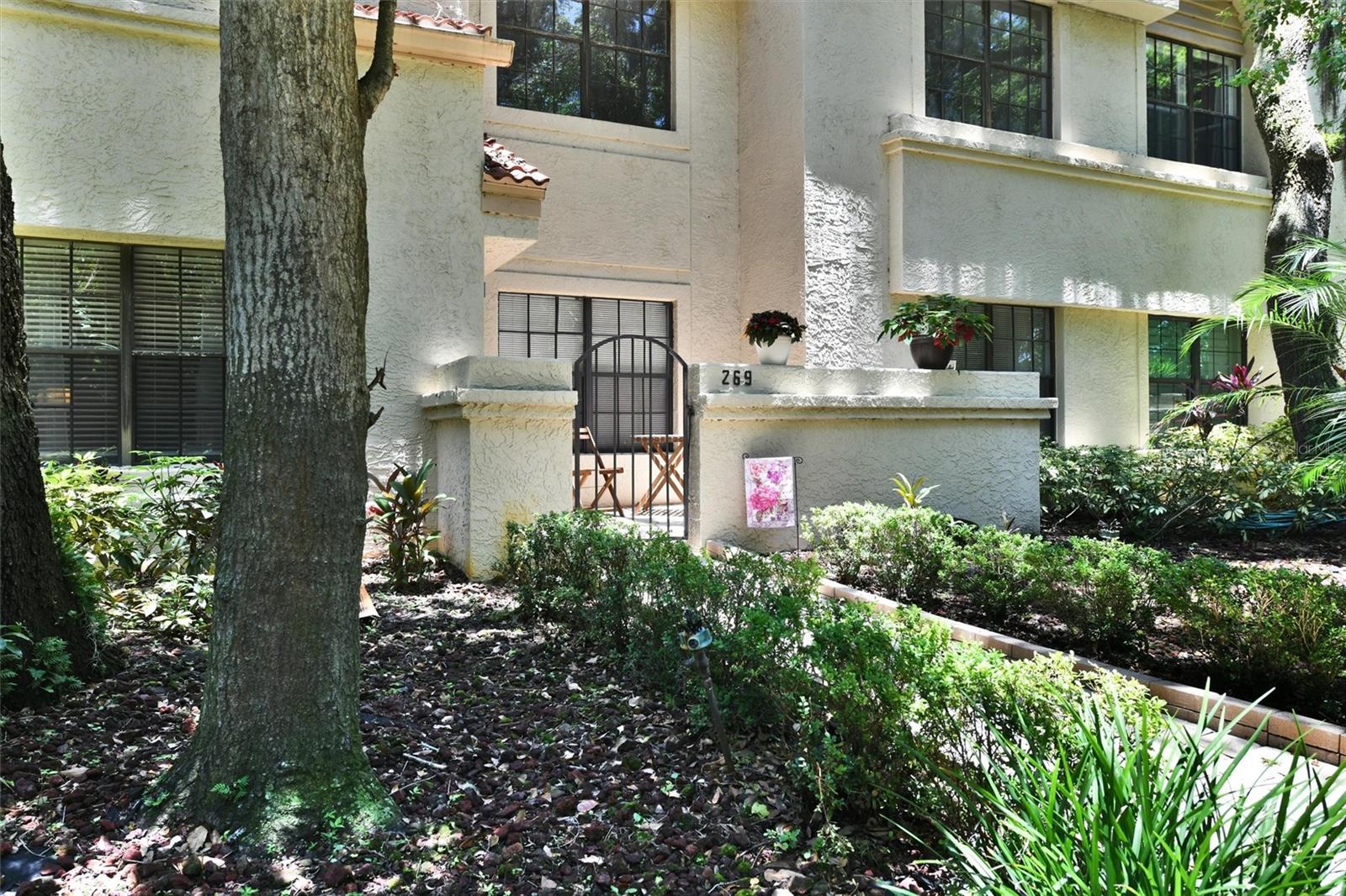 Welcome home!!! 269 Los Prados is a Tranquil Retreat in the Heart of Safety Harbor! Discover charm, convenience, and comfort in this beautifully maintained 2-bedroom, 2-bath end-unit condo offering 1,050 square feet of living space. Nestled in the sought-after Los Prados community, this home is just a short stroll to vibrant downtown Safety Harbor—where you’ll enjoy local restaurants, boutiques, the marina, festivals, and all the small-town charm this beloved area has to offer. Step inside to an open-concept layout that provides both flexibility and function. As an end unit, this condo features a private enclosed porch offering added privacy and a peaceful ambiance. The spacious primary suite is tucked quietly at the back of the home and includes dual closets and an en-suite bathroom with a walk-in shower. Additional features include an interior laundry room for added convenience and plenty of storage throughout. The HOA fee covers Cable TV, Water, Sewer, Trash, Exterior Maintenance, Groundskeeping, Pest Control, Building Insurance, Community Pool, and Common Area Taxes—making for truly low-maintenance living. Just steps from your door, enjoy direct private access to Folly Farms Nature Preserve, where scenic walking trails, community gardens, and opportunities to grow your own vegetables await. Los Prados also offers residents a sparkling community pool, heated spa, tranquil ponds, and beautifully landscaped grounds. Whether you're seeking a full-time residence or a seasonal getaway, this exceptional condo blends convenience, character, and location into one perfect package.
