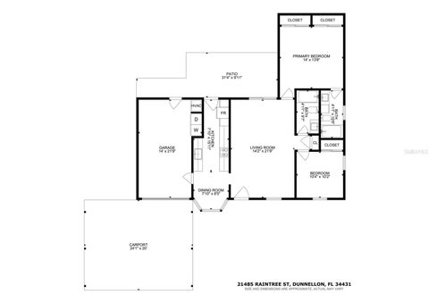 Tiny photo for 21485 SW Raintree Street, Dunnellon, FL 34431 (MLS # OM734840)