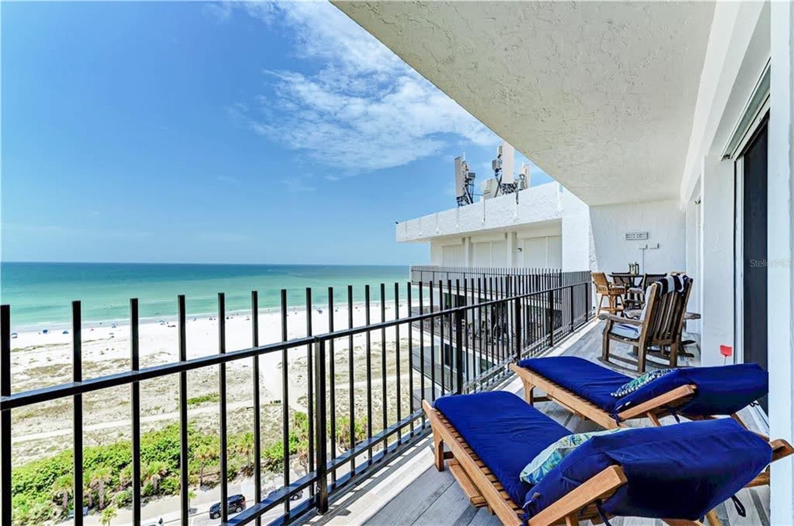 GULF-FRONT PENTHOUSE WITH STUNNING VIEWS. This fully renovated, designer-furnished residence offers panoramic Gulf and Bay views from nearly every room. Located on the best stretch of Lido Beach, this off-season rental is bright, spacious, and sophisticated.
**The open-concept floor plan includes a modern chef’s kitchen with stone countertops, custom cabinetry, built-in oven, glass cooktop, and breakfast bar. Enjoy the spacious living area with electric fireplace and smart TV, or entertain at the private tiki bar with built-in kegerator. Three hidden Murphy beds allow the unit to comfortably sleep six.
**The primary suite is a serene retreat with Gulf views, king bed, walk-in closet, built-ins, workspace, and a spa-style en-suite bathroom. Other upgrades include a wine closet, barn doors, tankless water heater, coffered ceilings, crown molding, and in-unit washer and dryer.
**An expansive lanai spans the width of the unit and offers multiple seating areas to enjoy sunsets and ocean breezes. Community amenities include private beach access, a heated pool, fitness center, and one covered parking space.
**Walk to Lido Beach and St. Armands Circle in minutes. Offered at $6,500/month off-season. Utilities included. No pets. Virtual tour available upon request.