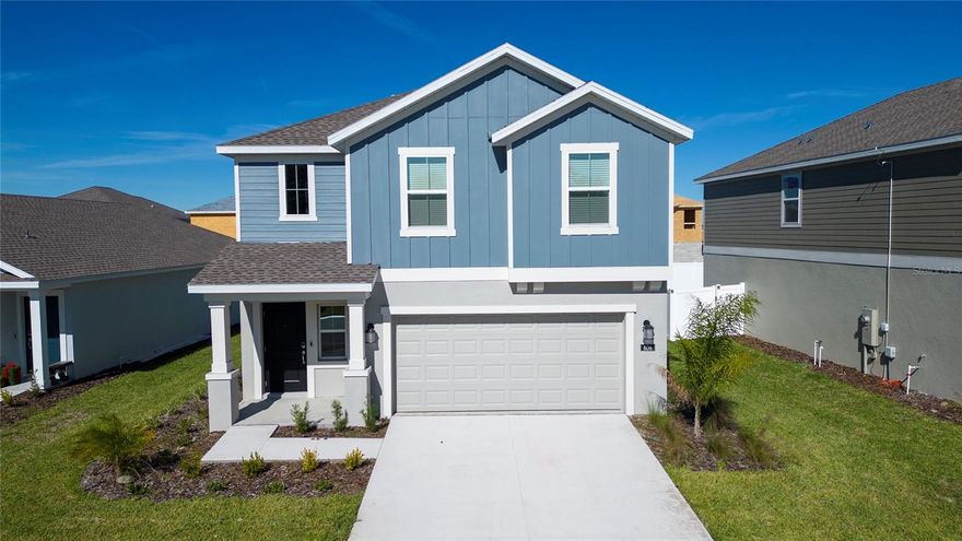The two-story Atlanta Plan has the “WOW-Factor” with four bedrooms, two and a half baths, and a two-car garage. This exquisite home offers an open floor plan with great room, dining room, and kitchen with large island. The kitchen features ample counter space, and generous pantry. The casual dining area allows outdoor access to a covered lanai via sliding glass doors. The second floor includes an owner's retreat featuring an owner's bath with large walk-in shower, dual vanity, and spacious walk-in closet. Three additional bedrooms, a bathroom, a spacious loft, and laundry room finish off this beautiful home. This home comes fully equipped with Everything Included Features like new appliances, solid surface countertops throughout and oversized tile flooring in the wet areas. Welcome to Leoma’s Landing, the perfect place to raise a family or retire. In a prime location, residents can access an array of parks, lakes and attractions such as Bok Tower Gardens and Lake Kissimmee State Park. For those who enjoy shopping, dining out and entertainment, Historic Downtown Lake Wales is just moments away.