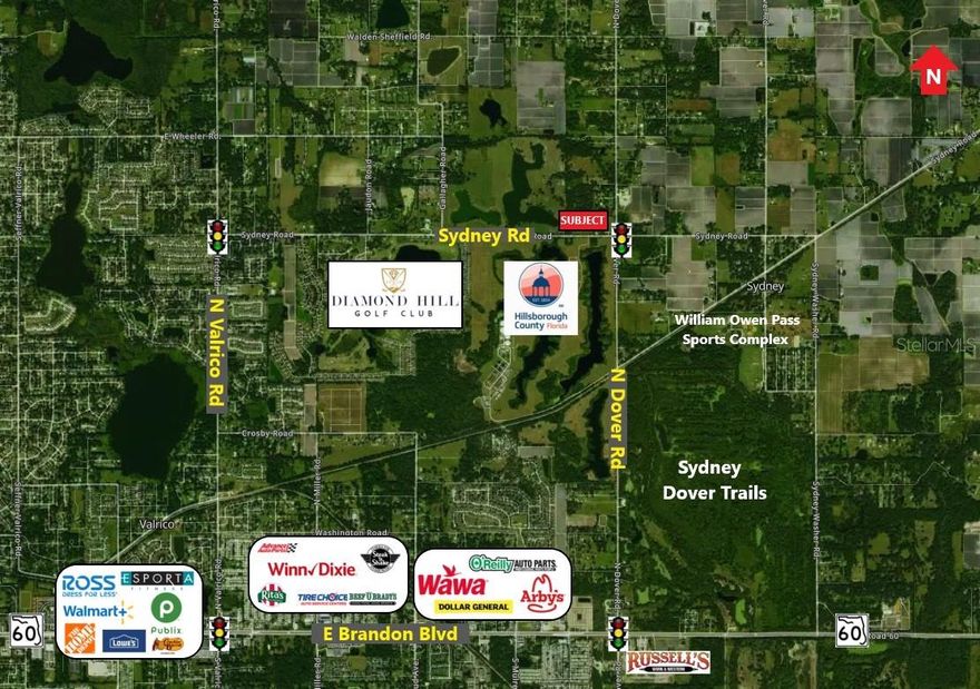 PROPERTY INFORMATION:
 • 9.49 AC + newly platted subdivision For Sale ~ Available 1.18 AC + (LOT 5) or 2.81 AC + (LOT 7)
 • Ideal East Hillsborough County location with easy access to Interstate 4, State Road 60/Brandon & Plant City 
  • Diamond Hill Golf Club located 1/2 Mile to the West 
 • Lots 5 & 7 Available ~ Well & Septic may be required

HIGHLIGHTS:
 • NO HOA or CDD Fees  • Custom home builders allowable 
 • Hard road access ~ Close proximity to major retail stores and other amenities 
 • Dover, Turkey Creek & Strawberry Crest School Districts 
• Lots 1 - 4: NEW HOMES UNDER CONSTRUCTION
 • 5 (161’ x 319’): New Price - $169,900  (has an existing well)
  • Lot 6 (161’ x 319’): Recently Sold 
 • Lot 7 (Income Producing) Price - $489,900