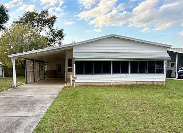 Affordable Florida Living with LOW HOA – You Own the Land!
This spacious 2-bedroom, 2-bath home is being offered fully furnished and move-in ready—just bring your toothbrush! Located in a vibrant 55+ community, this home offers both comfort and convenience. Inside, you’ll find an open layout with a large living area, dining space, and nice size kitchen perfect for everyday living or entertaining guests. Both bedrooms are generously sized, and the home includes plenty of storage throughout. Enjoy the Florida lifestyle enjoying your coffee in your 200 sq ft vinyl room overlooking the front yard and adjacent park. Community amenities include a clubhouse, pool, shuffleboard courts, a boat ramp and a dock on Lake Marianna with easy access to shopping, dining, and medical facilities.With low HOA fees and land ownership included, this is a fantastic opportunity to enjoy the Florida retirement lifestyle at an affordable price!