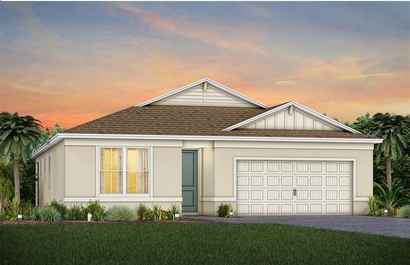Under Construction. Winding Meadows is a natural gas single-family home community located in Apopka, with convenient access to Greater Orlando via SR-429/Kelly Park interchange. Enjoy on-site amenities including a resort-style pool, parks and walking trails, close to daily conveniences with a variety of outdoor recreation sites nearby, and top-ranked schools! 1 gig internet and TV are included in the low HOA and there is no CDD. Homes are selling quickly so schedule your appointment today!
Welcome to your dream home – the Highgate by Pulte. Situated on a homesite that is walking distance to the amenity center and overlooks community green space, this stunning new construction home features 4 spacious bedrooms, 2 luxurious bathrooms, and a 2-car garage. With its open-concept design, the kitchen, café, and gathering room seamlessly flow together, leading to a serene, covered lanai and private backyard, perfect for entertaining or relaxing in privacy. The chef-inspired kitchen is equipped with Whirlpool stainless steel appliances (including a refrigerator, built-in cooktop, and range hood), a convenient walk-in pantry, and a large center island ideal for meal prep and socializing. It’s complemented by elegant Dana White cabinetry, Lagoon quartz countertops, and a charming decorative tile backsplash, with a single-bowl stainless steel sink, upgraded faucet, island cabinet wrap, and pendant lighting pre-wiring for added luxury. The private Owner’s Suite includes a large walk-in closet and a spa-like en suite bathroom featuring dual sinks set on a Blanco Maple quartz-topped vanity, a private water closet, and a spacious glass enclosed shower. Three additional bedrooms, a second bathroom, and a well-appointed laundry room are thoughtfully positioned at the front of the home, ensuring ample privacy and space for the whole family. This Highgate home is filled with professionally curated design selections, including Coastal exterior finishes, pavers at the driveway and lanai, and 8’ interior doors. Inside, enjoy Wood- Look Luxury Vinyl Plank Flooring throughout the main living areas, except for in the bathrooms and laundry spaces, which are outfitted with tile, adding style and convenience to your everyday life and the bedrooms having Shaw branded carpet. For added convenience and peace of mind, the home includes a video doorbell, smart thermostat, digital IP camera pre-wire, and a host of other modern amenities to fit your lifestyle. This brand-new home offers the perfect balance of comfort, style, and functionality – schedule your tour today!