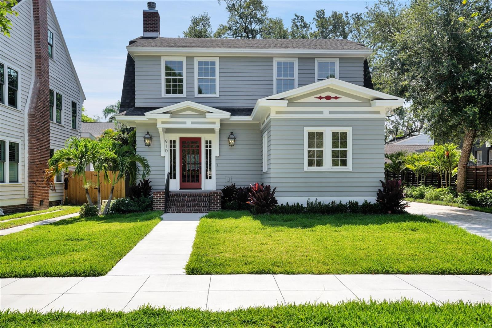 Worry free living at its best in the highly coveted Hyde Park! This TAMPA TREASURE has been transformed to a RARE GEM thanks to extensive renovations! No need to hire an architect, wait for approval from the ARC, hire a contractor, purchase the materials, and wait months for the work to be finished. 910 S Fremont is ready for you NOW! This beauty exudes the charm of old Hyde Park with the ease of new construction. While the home reflects the Historic Guidelines of Hyde Park, the plumbing, AC systems, electrical, roof, structure and everything in between is all up to current code. You get to enjoy smooth walls, plenty of LED lighting, impact rated wood clad windows and so much more! Beyond amazing quality of construction, this location is the epitome of walkability! Stroll one way to visit Hyde Park Village or the other to dine at a favorite restaurant on Howard. Both are a few blocks away! Upon entering the front door, note the high ceilings, exceptional millwork, abundance of natural light, and solid wood floors. To your right, tucked away from the rest of the home is a fabulous primary suite featuring a gorgeous bathroom with a dual sink vanity with marble counters and added outlets underneath, a freestanding bathtub and separate shower. Off the primary is a fabulous Florida room. Use it as a workout space, office, nursery, or whatever you desire. The flow of this home is perfect for entertaining! Create an intimate sitting area by the wood burning fireplace. Host formal dinner parties or game night off the family room. Watch your favorite movie in the family room or open the French door and take the fun outside. Chefs will love the 6-burner gas range, spacious quartz counters, and solid wood cabinets, of which there are many! And the island is to die for! There is also seating in the breakfast nook for informal meals. Continuing in the main house, venture upstairs, to find three more bedrooms, two full baths, and a large laundry room. Wish you had a separate space for guests or a gym? Not to worry 910 Fremont offers BOTH! Off the two-car garage find a large bonus room and half bath. But wait, there's more! Above the garage, there is a one-bedroom apartment with living space, full bath, and a kitchenette! Perfect for friends or family who require an extended stay. Not only will you love living here, but you’ll also appreciate that all the work is COMPLETE and EXCEPTIONAL! Schedule your showing today!
