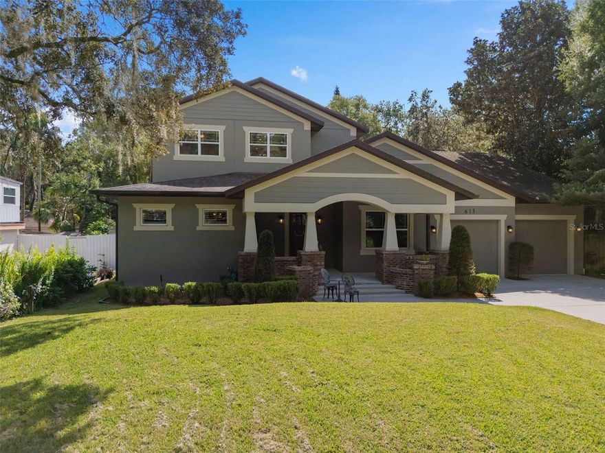 Step into timeless charm and modern comfort at this custom-built Craftsman home in the heart of Winter Springs. Designed by Green Apple Architecture and completed in 2016, this 4-bedroom, 3.5-bath residence has over 3,200 square feet of thoughtfully designed living space—including a dedicated office, an upstairs loft, and abundant storage throughout.

Nestled in the tranquil Ranchlands neighborhood, the property sits on a spacious 0.26-acre lot shaded by mature trees and just a 5-minute drive from local shops, restaurants, and parks. The oversized front porch invites you to unwind with morning coffee or evening conversation, while the fully fenced backyard and 400 sq ft deck provide a private retreat for outdoor entertaining.

Inside, the open-concept layout connects the kitchen, dining, and living areas seamlessly. The chef’s kitchen features soft-close wood cabinetry, quartz countertops, a 9-foot island, stainless steel appliances, and a cozy breakfast nook. A walk-in pantry with reclaimed wood accents and built-in shelving adds both character and function.

The split floorplan includes three bedrooms downstairs, including a spacious primary suite with a spa-like bath—complete with a clawfoot tub, rainhead shower, dual vanities, and a chandelier-lit walk-in closet. Upstairs, a loft, fourth bedroom, and full bath provide flexible space for guests, hobbies, or remote work.

Additional highlights include an electric fireplace with custom built-ins, a downstairs laundry room with extra cabinetry, and a two-car garage. Located in a peaceful, well-established community with no HOA fees and easy access to SR-434 and Tuskawilla Road, this home blends elegance, practicality, and location.

Don’t miss your chance to own one of Winter Springs’ most distinctive homes!