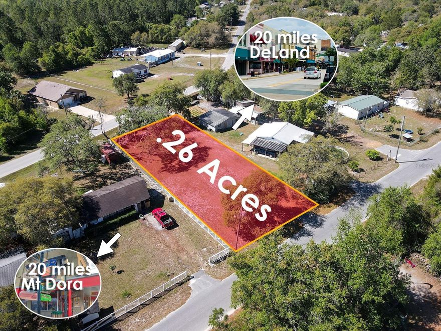 Mobile Home Friendly! Are You Looking to Build Your Dream Home with NO HOA! Established Homes In The Neighborhood This Gorgeous Land is Ready for You To Call This Your New Home! This Land Will Not Last! Closest City or Town to Halfway Point ... The closest town to the halfway point is Deland, FL, situated 17 miles from Paisley, FL and 12 miles from Deltona, FL.  Please do your Dual of Diligence?