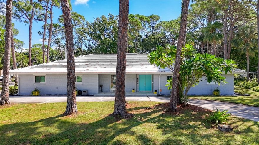 **INDOOR POOL - One of a Kind. ** EXTRA LOT ** LEASE PURCHASE AVAILABLE w/ Price under appraisal ** This Mid-Century Modern residence offers 4 bedrooms, 4 bathrooms, and over 5,600 sq. ft. of updated living space on a 24,668 sq. ft. corner lot. Seller has applied for a variance to subdivide the rear lot, giving buyers the chance to sell a buildable parcel and offset purchase costs. The home’s centerpiece is a climate-controlled indoor saltwater pool with cathedral ceilings, skylights, and outdoor kitchen—perfect for entertaining year-round or converting to a gym or flex space. Recent upgrades include tile roof (2014, 50-year warranty), updated electrical/plumbing (2017), three HVACs (2017 & 2024), two tankless heaters (2019), whole-home generator, and new windows/sliders (2018–2024). Interior highlights: hardwood floors (2024), California Closets, plantation shutters, Italian chandeliers, and Ruth Richmond hardware. The primary suite features dual custom closets, motorized drapes, wine bar, and a spa bath with heated floors, dual showers, Jacuzzi tub, LG Styler, and fireplace. Historic touches include the Weaver family’s sunken bar with renovated curved stone countertop, rumored to have hosted Frank Sinatra and the Rat Pack.