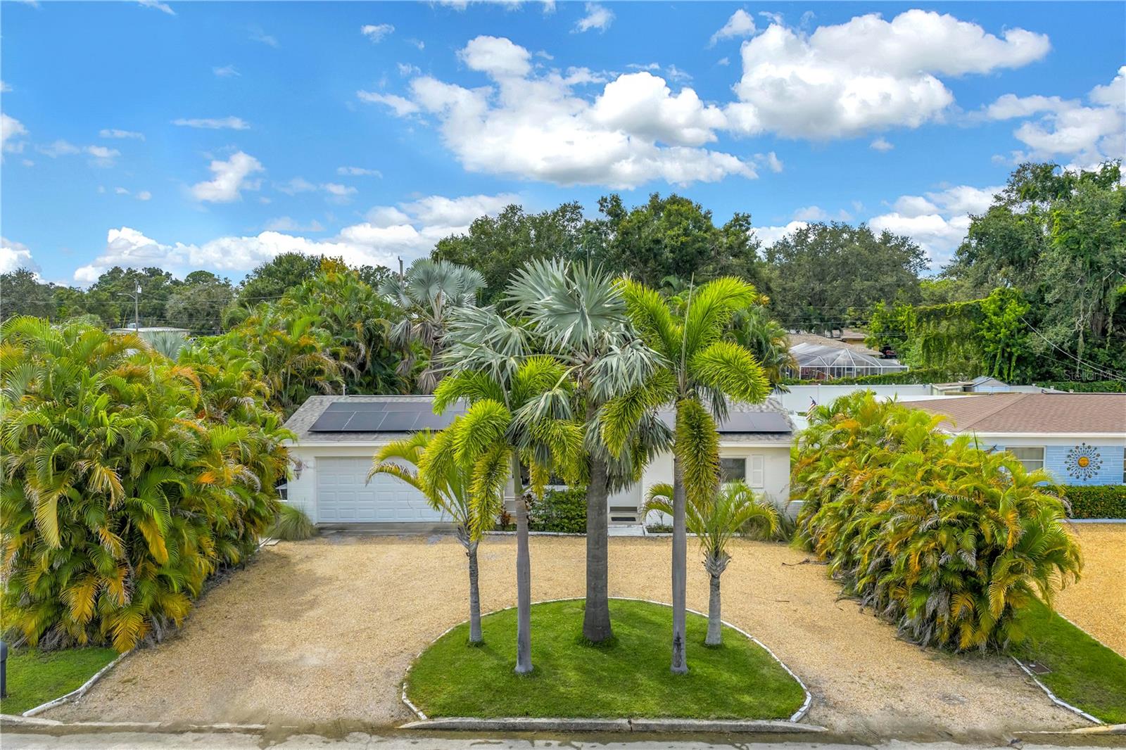Charming Gulfport Home with Privacy & Room for a Pool
Discover this well-maintained 3-bedroom, 2-bath, 1,585 sq ft solid block home in the heart of the sought-after Gulfport community. Nestled on a lush, private lot in an X flood zone (no flood insurance required!), this property offers both comfort and peace of mind.
Step inside to find a bright kitchen with a breakfast bar and dining area, a spacious living room, and a large family room filled with natural light. Original terrazzo floors add timeless charm, while updates including the roof, A/C, windows, and electrical panel (all replaced in 2011) provide modern reliability. The cheerful bedrooms and nicely appointed baths make the home warm and inviting, while a dedicated laundry room adds convenience.
Outdoors, the private backyard with mature Florida landscaping offers plenty of space to add a pool, garden, or simply relax. A 2-car garage provides extra storage, and the sprinkler system is fed by well water to keep your yard vibrant year-round. The home also features leased solar panels, adding an eco-friendly touch.
Located just minutes from Gulfport’s eclectic arts district, live entertainment, unique boutiques, restaurants, waterfront parks, and beaches, as well as Stetson Law School and Pasadena Golf & Yacht Club, this home places you in the heart of one of Tampa Bay’s most vibrant coastal communities. Enjoy nearby gems like Williams Pier, Clam Bayou Nature Park, Gulfport Marina, and the historic Gulfport Casino.
Best of all, this property comes with no HOA or CDD fees. Priced to sell, it’s an incredible opportunity to own a piece of Gulfport’s charm.
Schedule your private showing today!