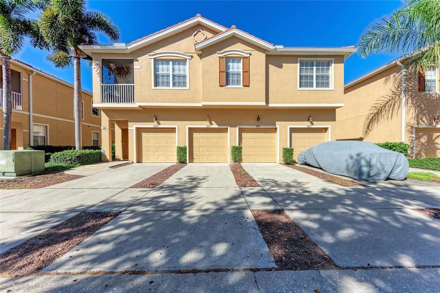 This FIRST FLOOR (GATED) condo is a stunning property featuring ~ 3 bedrooms ~2 bathrooms,~ and a 1 Car Garage, situated in a highly desirable area. Showcases luxury vinyl flooring throughout, with carpet in the bedrooms for added comfort. The large great room opens up to the kitchen, Great for Entertaining. The unit also boasts a Private lanai and very private backyard with a storage closet —ideal for relaxation.  Enjoy the heated community pool or take a short walk to Detweilers, Publix, Walmart, lots of Restaurants nearby. Just minutes to UTC Mall. Drive a short distance to the worlds most beautiful beaches. Additionally, being part of a fabulous gated community enhances its appeal, making it a highly sought-after living space and Location. This condo offers a perfect blend of convenience, comfort, and luxury!