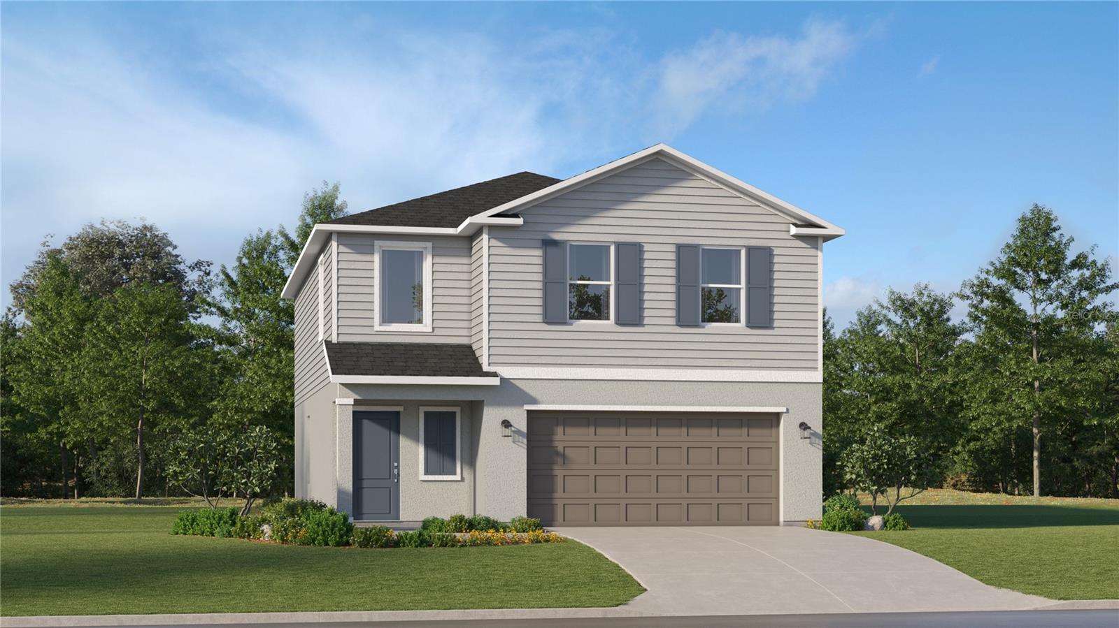 One or more photo(s) has been virtually staged. Under Construction. This expansive two-story home boasts a well-designed layout, featuring a first floor dedicated to shared living and entertaining. The open concept design seamlessly connects the kitchen, dining room and family room, with a patio extending the interior space outdoors. Upstairs, a spacious loft separates the three secondary bedrooms from the serene owner's suite. Completing the home is a convenient two-car garage. The Manors is a collection of new single-family homes for sale at the Bellamy Crossings masterplan in Dade City, FL. Residents will enjoy proximity to an array of shopping and dining options at The Wiregrass and Tampa Premium Outlets. Nearby highways make simple commutes and travel to Tampa and across central Florida. Prices, dimensions and features may vary and are subject to change. Photos are for illustrative purposes only.