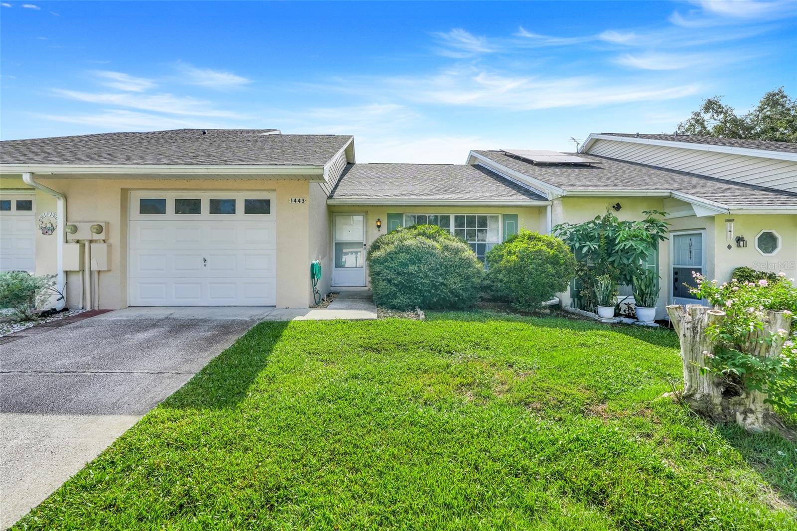 Well-maintained 2BR/2BA end-unit townhouse in the sought-after 55+ community of The Willows in Clermont. Townhomes in this quiet, established neighborhood rarely come to market, making this a special opportunity. This light and bright home offers a spacious living area with large front windows, laminate flooring throughout the main areas, and a functional galley kitchen with abundant cabinet storage and adjacent dining space. Both bedrooms are generously sized and located near the full hall bath and a second bathroom with step-in shower. Enjoy peaceful mornings in the large screened-in back patio. Additional highlights include an interior laundry room, and a one-car garage. The Willows is an active adult community offering a clubhouse, pool, and lawn maintenance—all with low HOA dues. Conveniently located near shopping, dining, medical offices, and the waterfront trails of Lake Minneola. Don’t miss out—schedule your showing today!