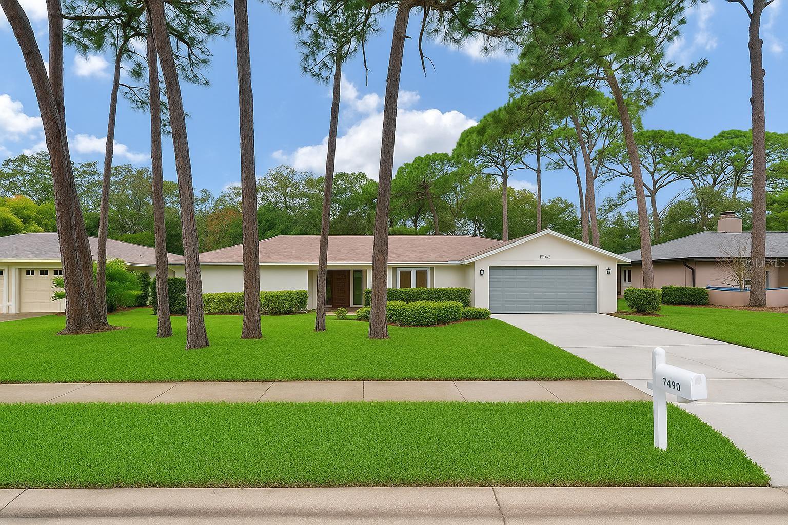 Welcome to this stunning 4-bedroom, 3-bathroom ranch-style home offering 2,468 sq. ft. of modern living space. Recently renovated, this home combines comfort, style, and functionality—perfect for families and entertaining! Step inside to discover a bright, open floor plan filled with natural light. Two spacious great rooms, each with wall-to-wall sliders, create seamless indoor-outdoor living and direct access to the pool area. The chef’s kitchen is a showstopper, featuring modern cabinetry, gorgeous quartz countertops, a large island, and an eat-in dining space overlooking the pool. The primary suite is a true retreat, complete with a spa-like ensuite boasting dual vanities, a walk-in shower, and an oversized walk-in closet. On the opposite side of the home, you’ll find three additional bedrooms—two sharing a hallway bath, and one with convenient access to the pool bath for easy outdoor living. With a new roof, new HVAC system, and resurfaced pool, this home is truly move-in ready. Whether you’re hosting gatherings, enjoying Florida sunshine, or relaxing by the pool, this home has it all. Ideally located just minutes from Gulf beaches, parks, shopping, dining, and top-rated Seminole schools. Don’t miss the opportunity to make this exceptional property yours!