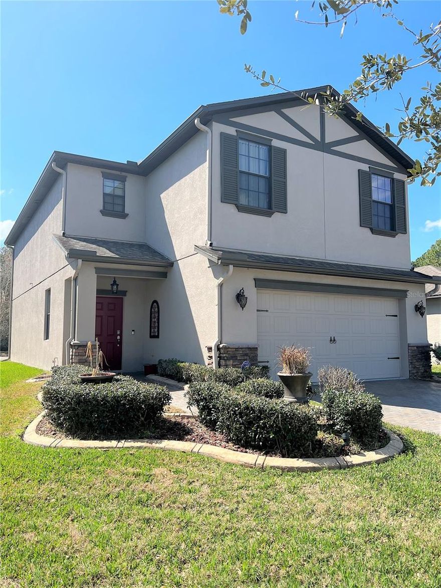 Welcome to this exquisite 3-bedroom, 2.5-bath single-family home with a loft area and a 2-car garage, located in the gated community of Live Oak Preserve. This beautiful home offers an expansive kitchen equipped with stainless steel appliances, ample cabinetry, and a pantry for extra storage. The kitchen seamlessly opens to the spacious family room, where sliding doors lead to a screened patio and an oversized yard with a stunning pond view, perfect for relaxation or entertaining guests. All three bedrooms are conveniently situated on the second floor. The master suite is a true retreat, featuring dual sinks, a garden tub, a standalone shower, and a walk-in closet. Down the hall, the laundry room provides added convenience, while two guest rooms share a well-appointed full bathroom. Live Oak Preserve spans 1,300 acres, including 362 acres of pristine wetland preserves, offering a serene and nature-filled environment. Residents enjoy access to a spectacular clubhouse that boasts a resort-style pool with a thrilling slide and splash zone, a fully equipped workout center, a playground, and multiple tennis and sports courts. The community also features picturesque trails, walking paths, and picnic areas, perfect for outdoor enthusiasts. Ideally located in New Tampa, this home offers easy access to top-rated schools, I-75, USF, Moffitt Cancer Center, Wiregrass Mall, Tampa Premium Outlets, dining options, and more. Experience the best of Florida living in this sought-after community! In addition to the advertised base rent, all residents are enrolled in the Resident Benefits Package (RBP) for $50.00/month which includes HVAC air filter delivery, credit building to help boost your credit score with timely rent payments, utility concierge service making utility connection a breeze during your move-in, and much more! More details upon application. Quarterly pest control is included in rent. Pets welcome! No cats at owners discretion. Occupied and available 06/15/2026!