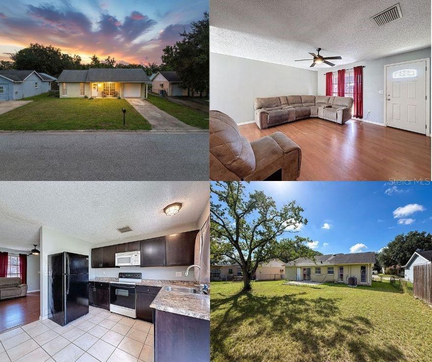 One or more photo(s) has been virtually staged. OPPORTUNITY KNOCKS IN THE J.W. MITCHELL HIGH SCHOOL DISTRICT! This charming 2-bedroom, 1-bathroom, 1-car garage home is a fantastic investment or starter home ready for a fresh face-lift by its next owner. Located on a quiet a cul-de-sac street, in the highly sought-after J.W. Mitchell High School District, this property is all about location and potential!
This home offers excellent bones and significant value in its major systems. The roof-over was completed approximately 5 years ago, and the HVAC system, water heater, and attic insulation have all been recently replaced. This gives you a great head start on the big-ticket items! Walking through the front door, you enter into the cozy living room. The eat-in kitchen is functional and features a sliding door that leads out to the fully fenced backyard and patio, perfect for private outdoor enjoyment, pets, or play. The two bedrooms and full bathroom provide a simple, functional living space that is easy to maintain. A major bonus is the oversized 1-car garage which includes the washer and dryer, eliminating trips to the laundromat.