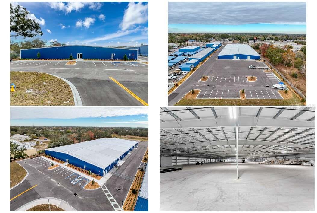 BRAND NEW! 2024 built 45,000 SF, FULLY AIR-CONDITIONED & insulated steel building. A desirable commercial property located right on State Road 52. It is one parcel on 4.05+ acres and beautifully landscaped. The property has 3-phase electricity in place- offering many benefits. The building is comprised of steel framing and metal construction with a steel frame/truss roof, including FULL wall and ceiling insulation. The interior finishes include concrete flooring, automatic fluorescent lighting throughout and the is fully equipped with a sprinkler system. It has 12’ eave heights and a central ridge/building peak at approximately 20’. The building is fully air conditioned and has (4) 20-ton units for a total of 80-TONS of A/C. Walking in the front there are double glass doors and (5) other exit doors throughout. There are (4) bay/overhead doors with (2) on the rear side of the building and (2) on the west side of the building. There are (4) accessible restrooms with epoxy floors, a water closet, and a fire sprinkler room. The paved road leads around the building to the back which provides an even larger area for parking. GREAT LOCATION! Approximately 3 miles east of U.S. Highway 19. Approximately 6 miles West of the Suncoast Pkwy. The driveway entrance is accessed from the eastbound direction of travel along State Road 52.