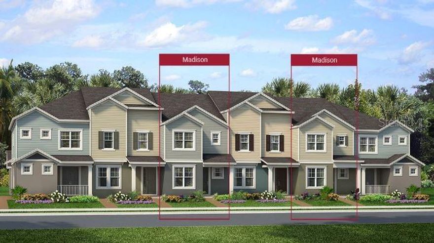 Under Construction. Mezzano is Park Square Homes new community in the desirable Horizons West area in Winter Garden. The A covered front porch leads into The Madison floor plan with 3 bedrooms and three full bathrooms in 2,024 Sq. Ft. Bedroom 2 and a full bath are featured on the first floor. Entertaining in this home is easy with the kitchen, dining room and gathering room all sharing open space. The upstairs master suite features a tray ceiling and a large walk in closet. There is storage under the stairs and a separate storage area upstairs. The kitchen island can sit 3 comfortably. The kitchen features quartz counter tops and 42" cabinetry with crown molding. A paver courtyard separates the home from the 2 car detached garage Featuring an electric car charging outlet. This smart home features a programmable door lock, thermostat, doorbell and 2 programmable switches. Mezzano is Park Square Homes new community in the desirable Horizons West area in Winter Garden.