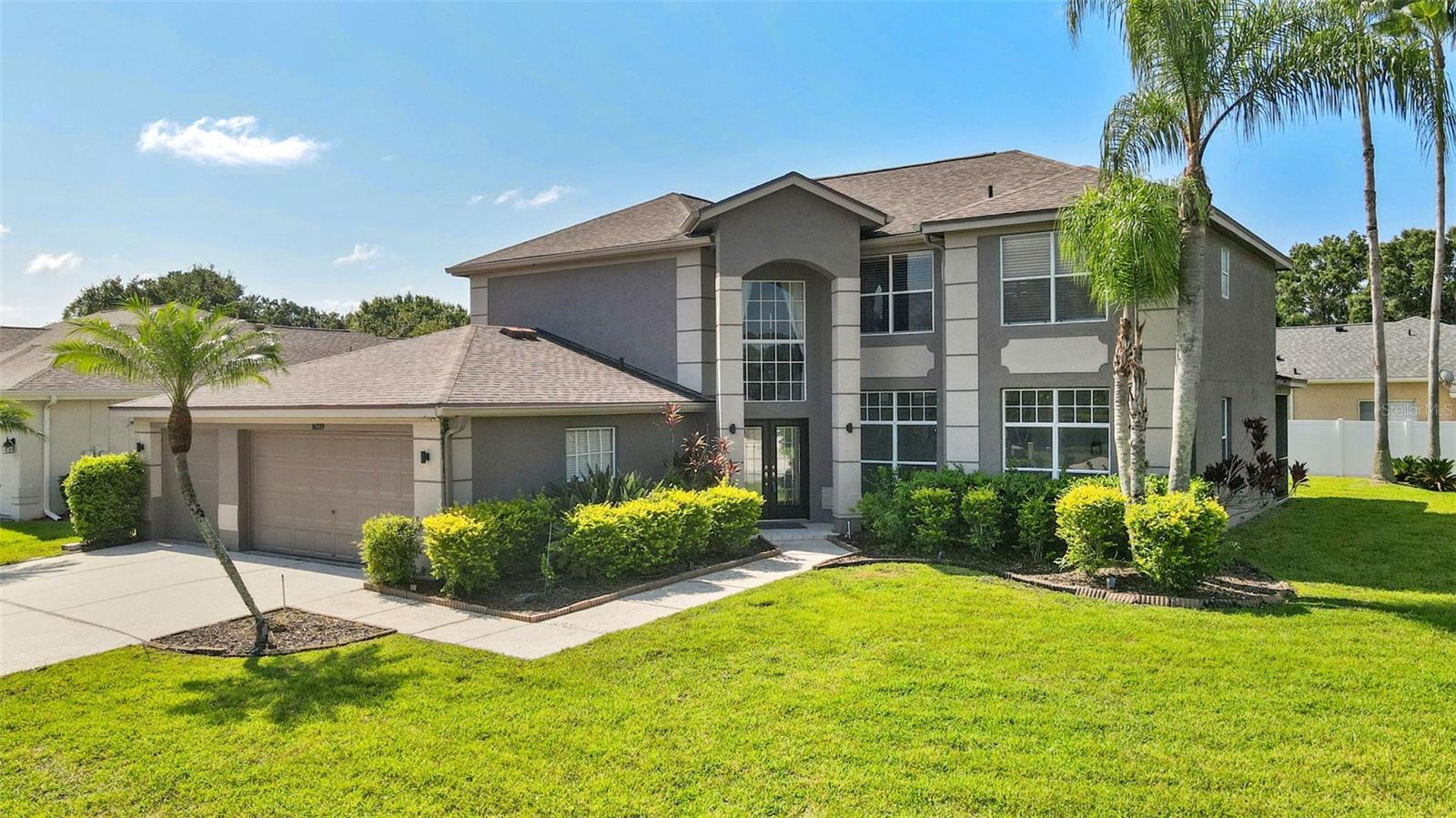 LUXURIOUS 4-BEDROOM POOL HOME IN GATED GOLF COMMUNITY
Welcome to 16219 Turnbury Oak Drive—an exceptional opportunity to own a spacious, pool home in the prestigious 24-hour guard-gated community of The Eagles in Odessa, FL.
Situated on an oversized corner lot of more than ¼ acre, this 4-bedroom, 2.5-bathroom, 3-car garage residence offers privacy, comfort, and a truly elevated Florida lifestyle. From the moment you enter through the double front doors, you're welcomed into a dramatic two-story foyer with sightlines straight to the screen-enclosed private pool—perfect for entertaining or relaxing under the Florida sun.
The bright and open layout includes formal and casual living spaces, a bonus room perfect for a 5th bedroom or office, an updated kitchen with modern cabinetry, and durable luxury vinyl plank flooring throughout much of the main living areas. The upstairs offers generously sized bedrooms, including a serene primary suite with dual walk-in closets and an en-suite bath. Recent upgrades include:
NEW A/C (2025)
Water Heater (2023)
Pool Pump (2020)
LVP Flooring (2024)
Enjoy tranquil views and daily visits from deer, rabbits, and native Florida wildlife in this serene, nature-filled neighborhood. The Eagles is one of the area's most sought-after golf course communities, offering top-notch amenities including:
Two championship golf courses
Tennis and basketball courts
Playground
Guard-gated entry with 24/7 security
Peaceful walking trails and lush conservation areas
All of this within a top-rated school district and just minutes to the Veterans Expressway, shopping, dining, and Florida’s award-winning beaches.
Don’t miss this opportunity to live in one of Tampa Bay’s most desirable communities. Schedule your private showing today!