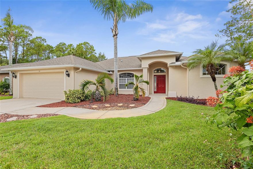 4 BED/2 BATH POOL HOME IN CYPRESS KNOLL! Welcome to 28 Edge Ln, where comfort meets convenience in this beautifully maintained 4-bedroom, 2-bathroom pool home. Offering two separate living areas, this home provides the flexibility and space your family needs to relax, entertain, or work from home. The gourmet kitchen is a chef’s dream, featuring granite countertops, ample cabinetry, a double pantry, and stainless steel appliances — all overlooking the serene pool area, perfect for indoor-outdoor living. Retreat to the spacious primary suite, complete with a walk-in closet, dual vanities, walk-in shower, and a tub for your own private escape. Outside, enjoy Florida living at its finest with a screened-in pool and patio area, ideal for weekend gatherings or quiet evenings under the stars. Don't miss this opportunity to live in the sought-after Cypress Knoll community, close to golf, shopping, dining, and less than 20 minutes to the beach!