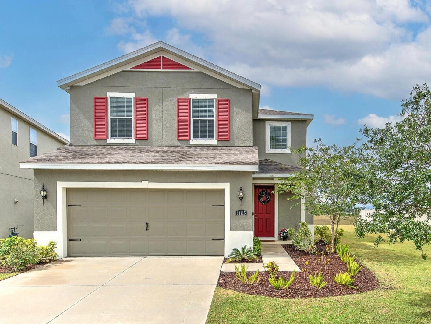 Presenting a UNIQUE OPPORTUNITY to own this stunningly maintained home where you can enjoy your own relaxing Florida sunsets reflected in its pond view from your spacious, covered back porch. The south-west facing water view makes this beautiful home’s lot extra special as it also has its place in an over-sized cul-de-sac. Perfect for your family’s enjoyment.
Pride of ownership is evident in this contemporary home that features 4 bedrooms, 2 1/2 baths plus a downstairs office/bonus room with double french doors. This home was well-designed for comfortable and flexible living, for working and entertaining and includes a spacious garage and water softener.
An open floor plan welcomes you to the kitchen/family room combo featuring high ceilings and a dinette overlooking the spacious backyard. The kitchen features a gas range, ample 42” cabinets, stainless steel appliances, granite counters, ceramic tile backsplash and a walk-in pantry.
Coming up the stairs to the second floor you will enter the oversized loft that is an ideal secondary entertainment area. The jaw-dropping owner’s suite offers pond views, a large walk-in closet, dual sinks and vanities, stunning counters, upgraded shower enclosure, and a water closet for privacy.
This community’s amenities will blow you away. It is located in the very sought after Lucaya Lake Club which features resort style amenities including a 7,000 square foot clubhouse, a fitness center, zero entry pool with cabanas, splash pad, playground and access to the 78 acre lake and community dock accessible to all residents for canoeing, kayaking and paddle boarding! Several Community Events throughout the year and food trucks are on the normal schedule for Lucaya Lake Club. Enjoy long evening walks around Lucaya Lake through the community or catch up with your neighbors under the covered veranda by the pool/gym area. Need an event space? Lucaya Lake Club also offers a Community Clubhouse that can be rented for private events. Lucaya Lake is located close to shopping centers, dining, medical centers including a new hospital facility being built minutes away as well as a convenient interstate system to get you to Tampa, Orlando, airport, MacDill Air Force Base, hospitals and beautiful beaches in no time. Don't miss out on this gorgeous home and spectacular Community.