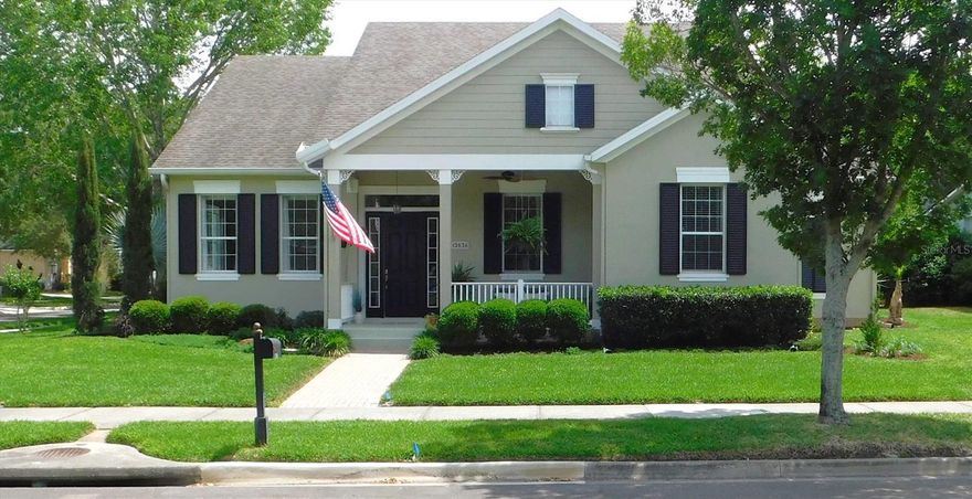 Step into this impeccably maintained, move-in ready home in Summerport—one of Windermere’s most sought-after communities. With its high ceilings and elegant crown molding, the home feels both grand and inviting.

The kitchen features quartz countertops, a hot water dispenser, a cozy café area, and a walk-in pantry. Recent updates include a new HVAC system and water heater, a 2021 roof, and R-38 attic insulation. Fiber optic cable is available, and the property offers room for a pool along with a one-year home warranty. Low HOA.

Enjoy the spacious lanai accessible from both the family room and the primary bedroom. Start your mornings on the charming front porch overlooking the park.

Summerport community amenities include a pool, fitness center, tennis, volleyball, and basketball courts, as well as a playground.

Additional highlights include a rear-access two-car garage with storage shelves. Conveniently located just minutes from top-rated schools, dining, entertainment, and theme parks.

Schedule your showing today and experience this beautiful home set in a garden-like setting.