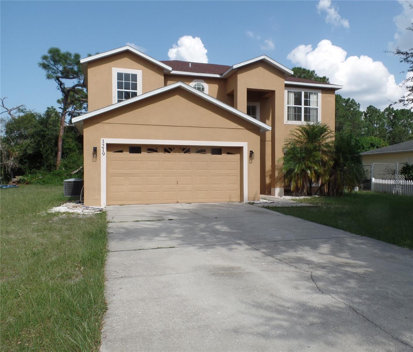 Plenty of room to stretch out & enjoy in this spacious two-story home. Located in a neighborhood tucked away from clutter and traffic, but oh so close to everything required for a busy lifestyle. The roomy kitchen/ family room has stainless appliances, closet pantry, breakfast bar & a sliding door to the sizeable backyard with NO rear neighbors. All bedrooms are on the 2nd floor, but they are cleverly split giving space and privacy to each family member. The primary bedroom has a large walk-in closet & ensuite bath that features a garden tub, an eye-catching shower & dual vanities and sinks. Inside laundry and roomy 2-car garage. Also, plenty of driveway space.