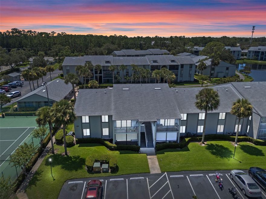 One or more photo(s) has been virtually staged. Welcome to Pine Ridge Club, a lovely gated community nestled in a fantastic location. This unit is an upgraded second floor unit, featuring two upgraded bathrooms, two bedrooms with brand new carpet and wood-look tile throughout the living areas. The home features the most incredible pool views and from the bedrooms and patio, serene pond/water views as well. The premier location can be enjoyed from the screened in porch off the living room. Pine Ridge Club residents get to enjoy the amenities (playground, pool, tennis/pickleball courts, pool and clubhouse) but also get to enjoy internet, cable TV, trash, sewer and water included in their HOA fees - what a deal! The neighborhood is conveniently located near the 417, I4, Sanford airport, as well as the shopping and dining of Downtown Sanford, Downtown Heathrow and Downtown Lake Mary! Seller open to financing.