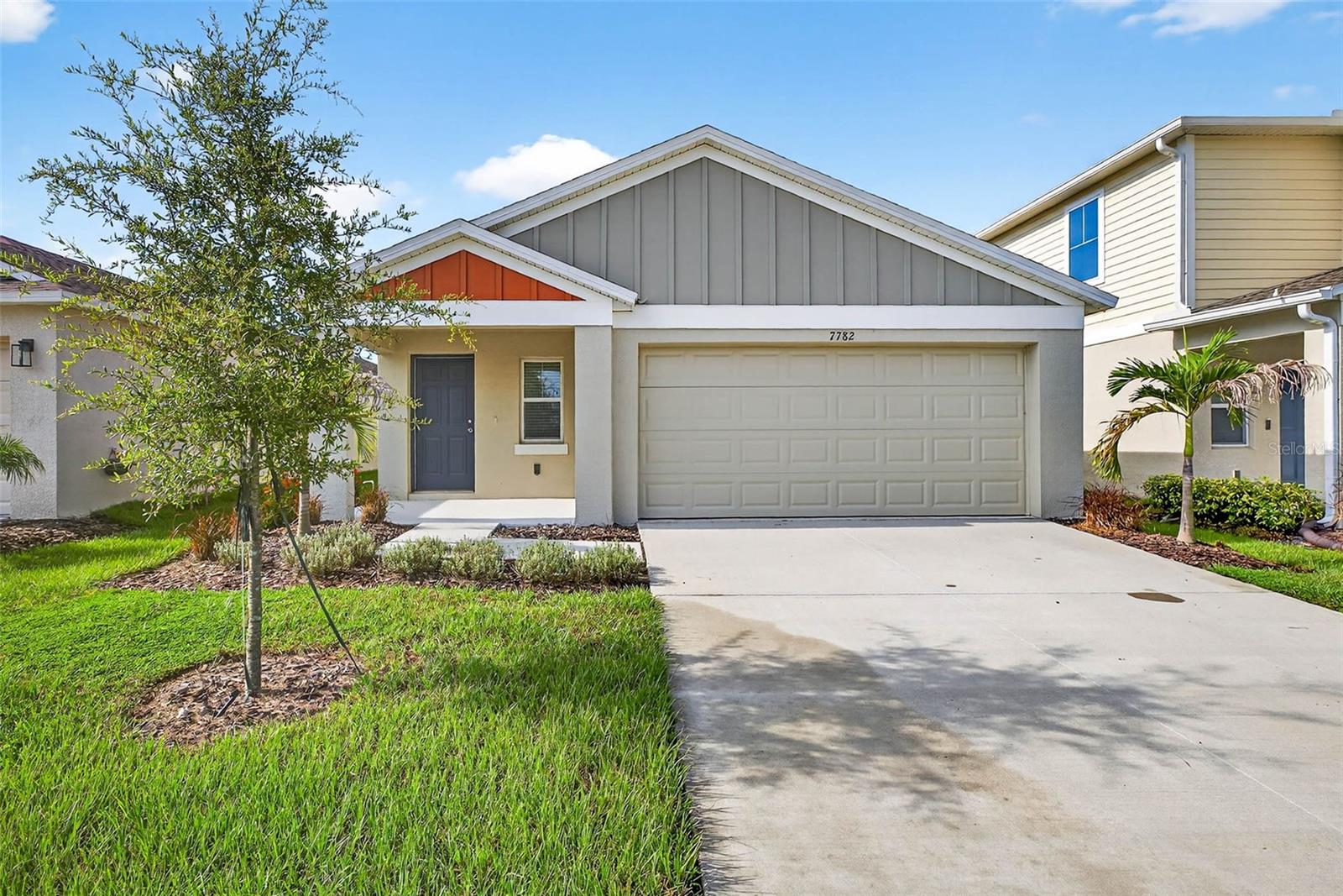 One or more photo(s) has been virtually staged. Exceptional rentals start HERE in Pasadena Point in Wesley Chapel! Pasadena Point has an amenity center close by this single story property with a pool, lounge area, and playground. Step into 3 bedrooms, 2 baths nearly brand new single story home ready for its next tenant! Step into abundant natural light throughout. 2 car garage entry or step in the front door to luxury vinyl flooring throughout the main living areas and pristinely kept carpet in the bedrooms. The split floor plan has the primary suite in the back facing the backyard and bedrooms 2/3 toward the front of the property. The kitchen has stainless steel appliances, washer and dryer are in the laundry room- all electric. HVAC has been kept up monthly. Lawn care is included in the rent- all you have to take on are electric/water. This property is nearby the Innovation Springs shopping center with Publix, Starbucks, vet office, nail salon, Chick Fil A and more to come! Be minutes from Home Depot, 15min from 75, 10min from Florida Medical Clinic and close to Pinecrest Academy, Kirkland Ranch, InPREP and all youll need to live, work, and play close to home. Schedule your opportunity today!