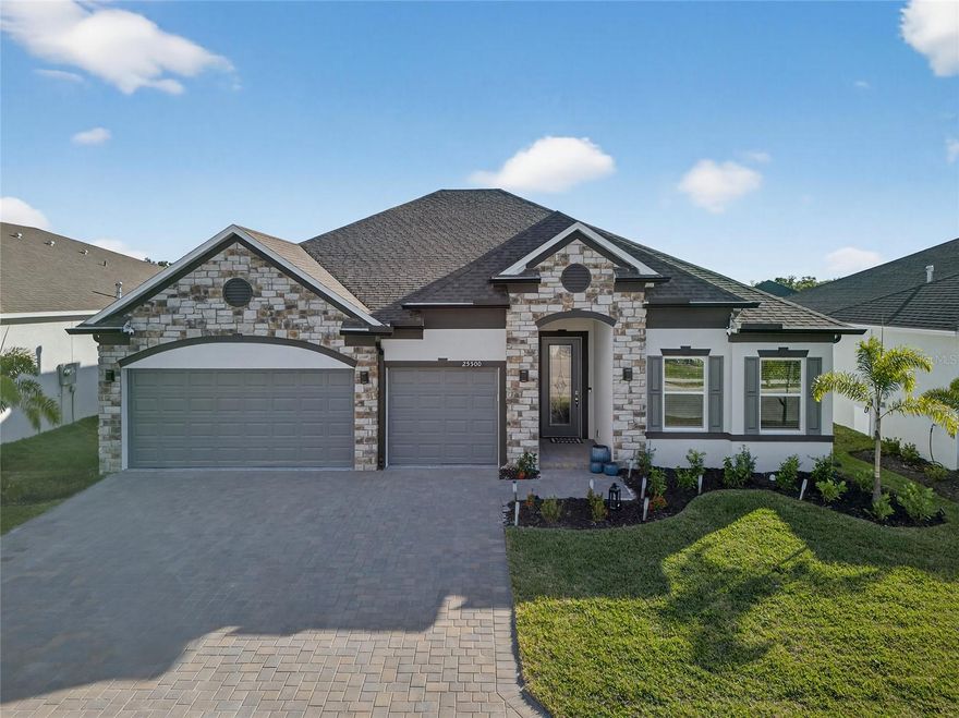 BRAND NEW! EXCEPTIONAL 4 BEDROOM, 3 BATH, 3-CAR GARAGE HOME IN THE GATED COMMUNITY OF HERITAGE STATION! Spacious Maronda Homes Venice model with 2,677 sf of living area. Step inside to a light and bright open floor plan highlighting designer details and contemporary decor featuring high tray ceilings, crown molding, modern lighting, formal dining area plus ceramic tile flooring throughout. Stylish kitchen offers white cabinetry with under cabinet lighting, tile backsplash, stainless appliances including 5-burner gas cooktop, double oven and upgraded refrigerator, large center island with breakfast bar plus casual dining area with large slider overlooking pond views. Main living area also features a bonus room perfect for an office. Generous primary suite features tray ceiling, walk-in closet and private ensuite with dual sinks, stand-alone soaking tub and large shower with bench and rain shower. A second suite with walk-in closet and private bath is a wonderful retreat for guests plus there are 2 additional nicely sized bedrooms with shared hall bath creating even more space for family and friends. Step outside to covered lanai and plenty of room to add a pool plus true southern exposure to enjoy an abundance of Florida sunshine. Additional features include spacious laundry room, hurricane shutters plus stone and stucco exterior, black gutters and beautifully landscaped exterior showcasing amazing curb appeal and charm this home has to offer. No CDD and low monthly HOA fees. Great location to commute north to Punta Gorda or south to Cape Coral or Ft. Myers. Additionally, it's close to the relaxed waterfront community of Burnt Store Marina, offering access to resort and golfing facilities, waterfront dining, and entertainment. It is conveniently located to the airport, restaurants, shopping, and award-winning fishing and boating. This home is truly a gem and ready for you to move in! Don't miss this opportunity! Schedule your private showing today!