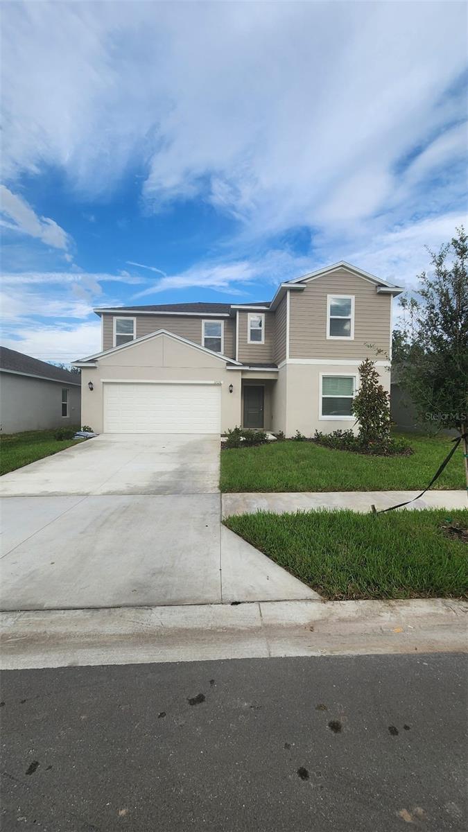 RENT Available. Welcome to a brand-new home with SIX BEDROOMS, three bathrooms and two car garage in Bellamy crossing community. The first floor of this two-story home shares an open layout between the kitchen, dining room and family room for easy entertaining and access to a patio. A luxe owner’s suite is in a rear corner of the first floor, while a secondary bedroom is at the front, perfect for overnight guests, as well as a flex space which can transform to meet the homeowner’s needs. Upstairs are four secondary bedrooms and a loft for added living space. Bellamy Crossings is a master-planned community in Dade City, FL. This community boasts a prime location near major highways offering convenient commutes to work or entertainment in the Tampa Bay area and easy access to Wesley Chapel’s vibrant shopping centers and outdoor recreation.