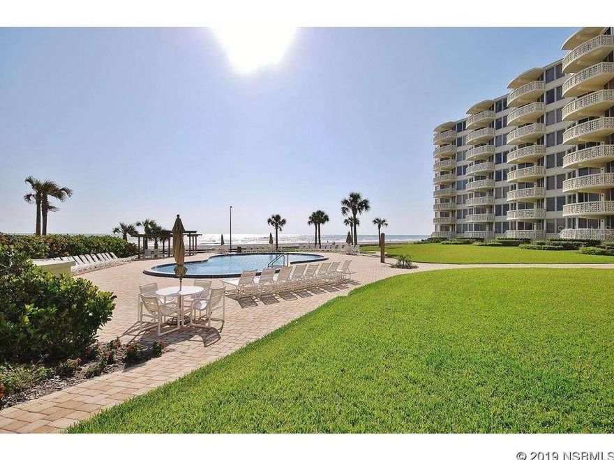 Beautiful 8th floor Unit with Spectacular Views.  This unit has two master style bedrooms, washer and dryer, upgraded kitchen, views from the balcony of both the Atlantic Ocean and River. Covered Garage space, walking distance to Flagler Ave. ;LocationDescription: Condo ;Water: City