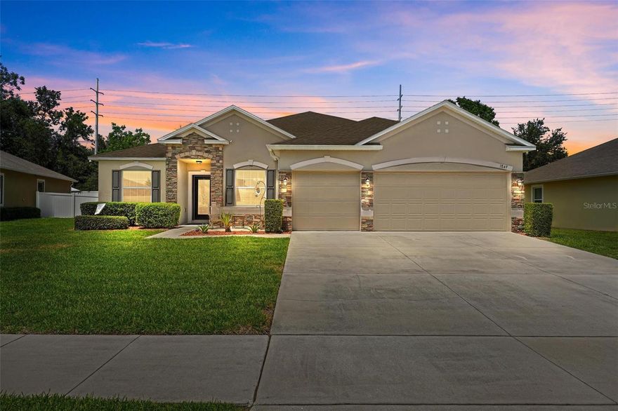 Beautifully maintained 4-bedroom, 3-bath pool home located in the desirable Dunn Cove community of Apopka. This spacious residence offers an inviting open floor plan with abundant natural light, generous living spaces, and a layout designed for both comfortable everyday living and effortless entertaining. The kitchen features ample cabinetry, plenty of counter space, and overlooks the main living and dining areas, creating the perfect gathering space for family and guests.
The oversized primary suite provides a relaxing retreat complete with a private en-suite bath and spacious closet space. Additional bedrooms are well-sized and flexibility for guests, a home office, or growing families. Step outside to your own private backyard oasis featuring a beautiful sparkling pool, covered patio area, and plenty of space to relax, entertain, and enjoy Florida living year-round.
Conveniently located near major highways, shopping, dining, parks, and local schools, this home offers both comfort and convenience with easy access to Orlando and surrounding areas.