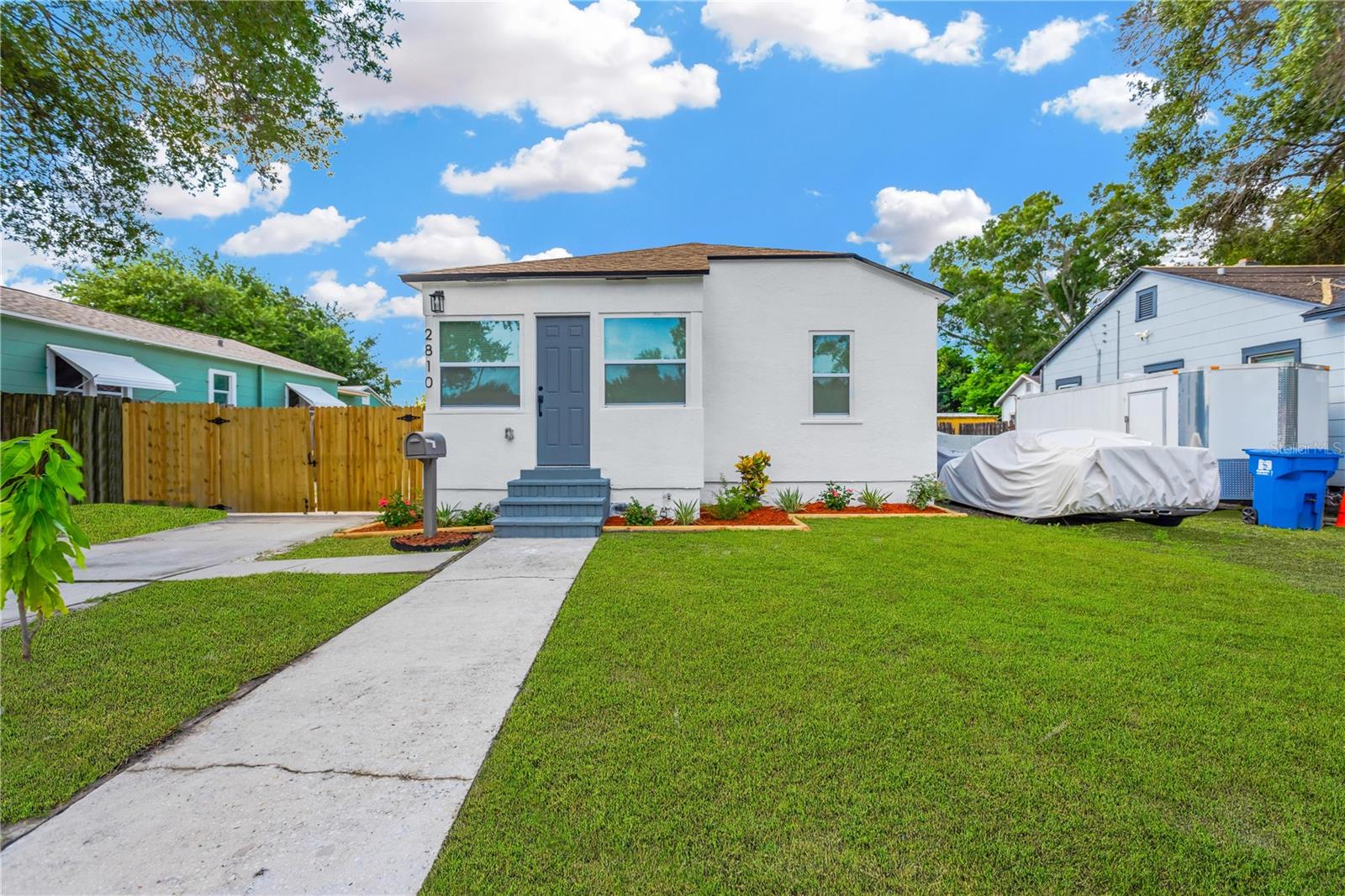 This beautifully property offers the perfect blend of modern comfort and suburban tranquility. Situated on a generous 50x132 level lot. In 2019, a new roof with hurricane straps was installed, followed by new windows in 2020, ensuring the home's durability and energy efficiency.
Practicality meets peace of mind with this home, as it's situated in a no-flood zone area and has no HOA restrictions.
North Kenwood provides residents with a sparse suburban feel, and most residents in this area own their homes, contributing to a stable and welcoming community atmosphere. Location is key, and this home doesn't disappoint. You'll find yourself conveniently close to shopping, restaurants, and public transportation. Great schools are in the vicinity, making this an ideal choice for families. The property's easy proximity to everything St. Pete has for you ensures you'll never be far from the action.